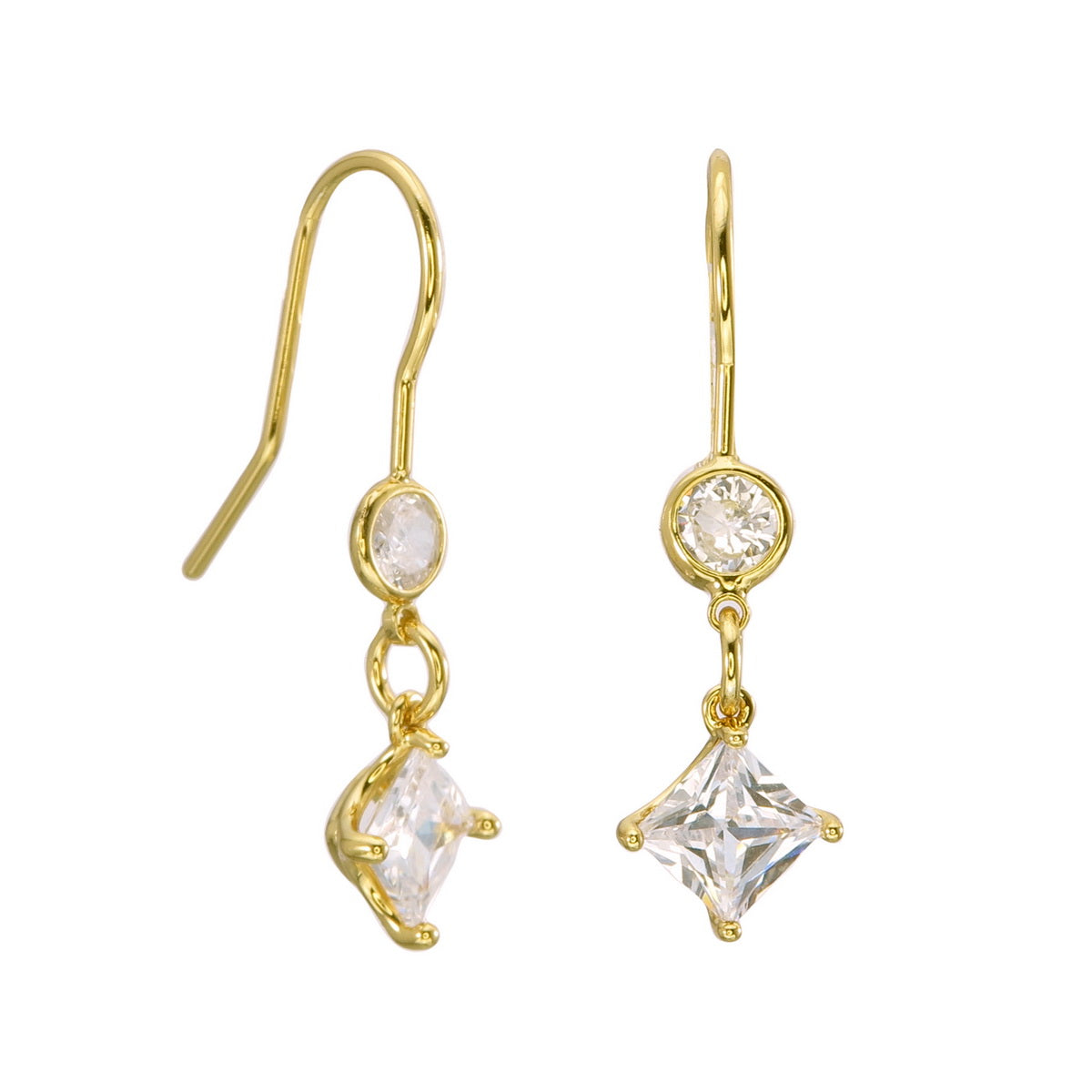 Golden Glow Ice CZ Sparkle Mini Drops - 18K Gold Plated - ISHI New York