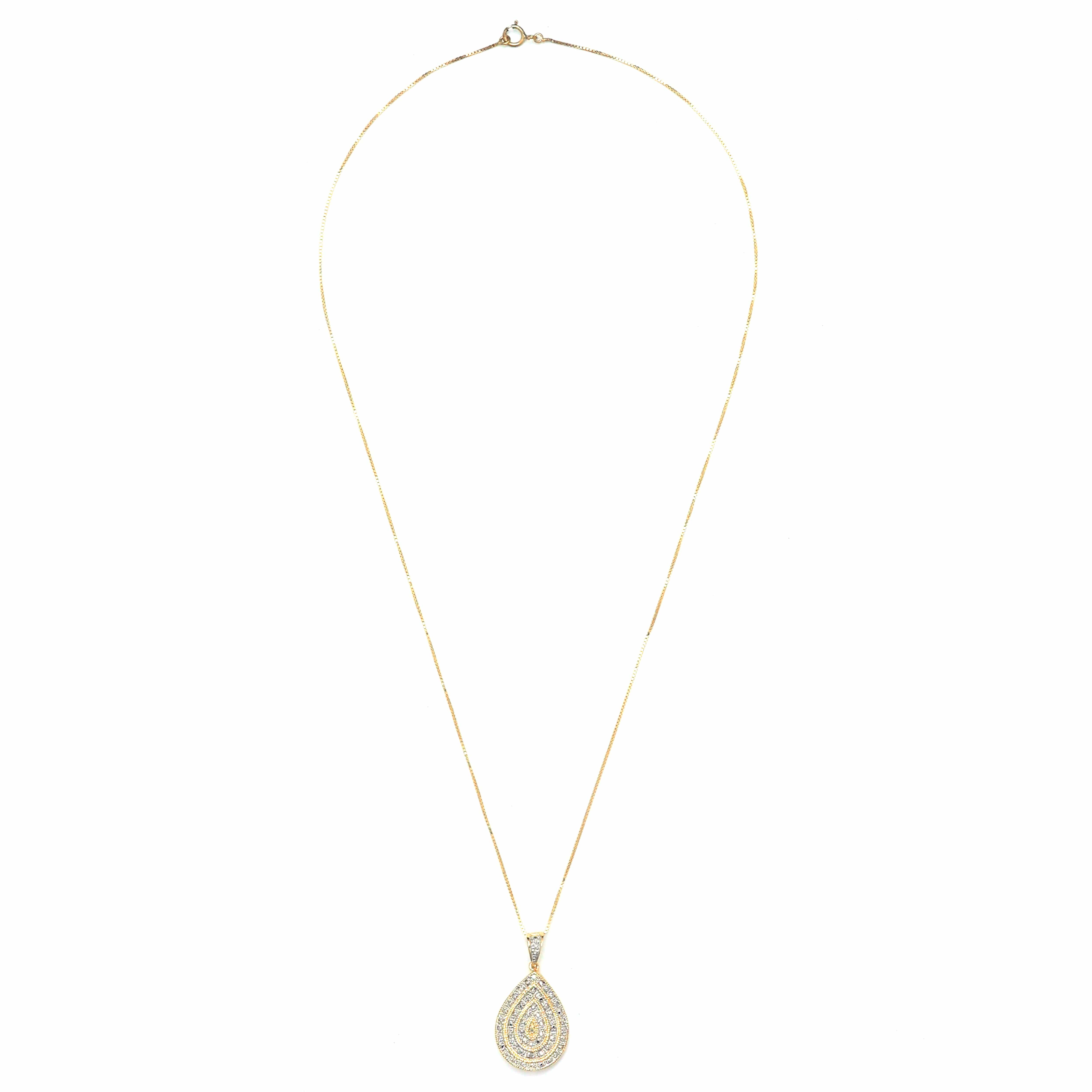 Golden Dew Diamond Necklace - 925 Sterling Silver - ISHI New York