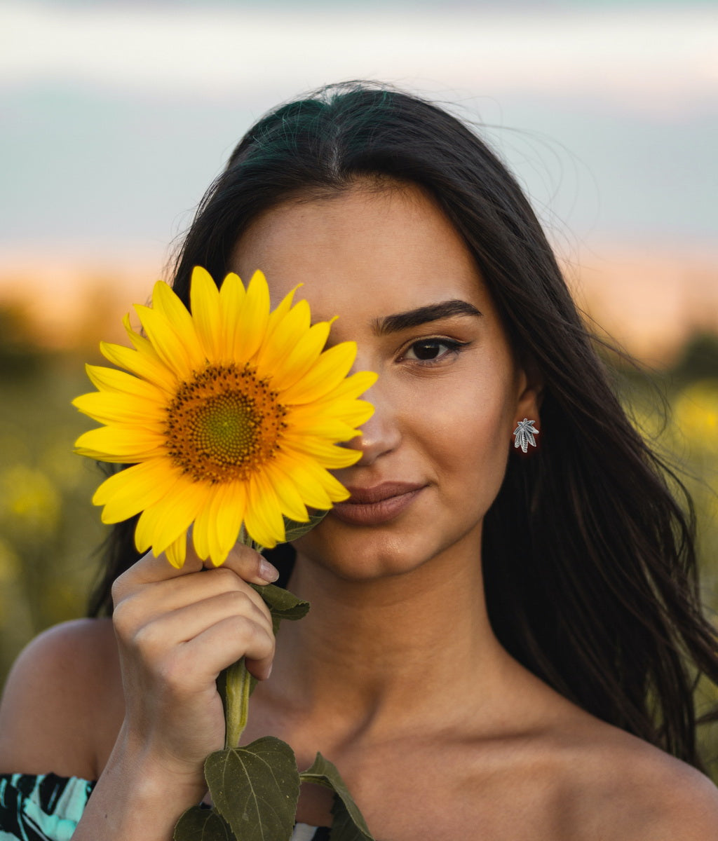 Silver Hemp Harvest Earrings - 925 Sterling Silver - ISHI New York