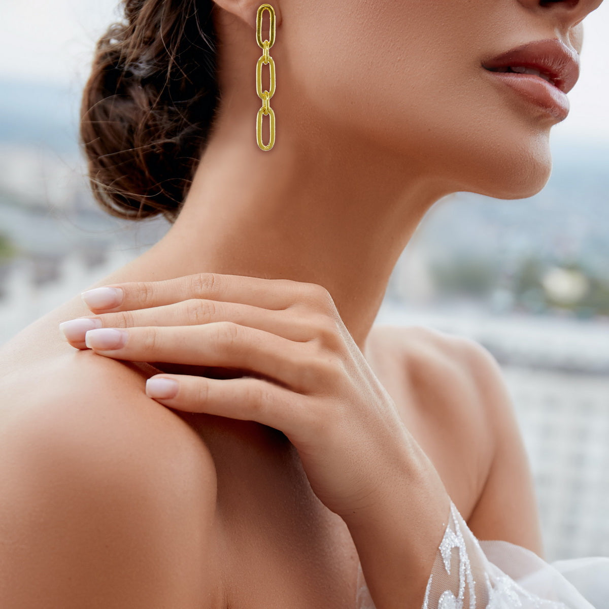 Gilded Connection Earrings - 925 Sterling Silver - ISHI New York