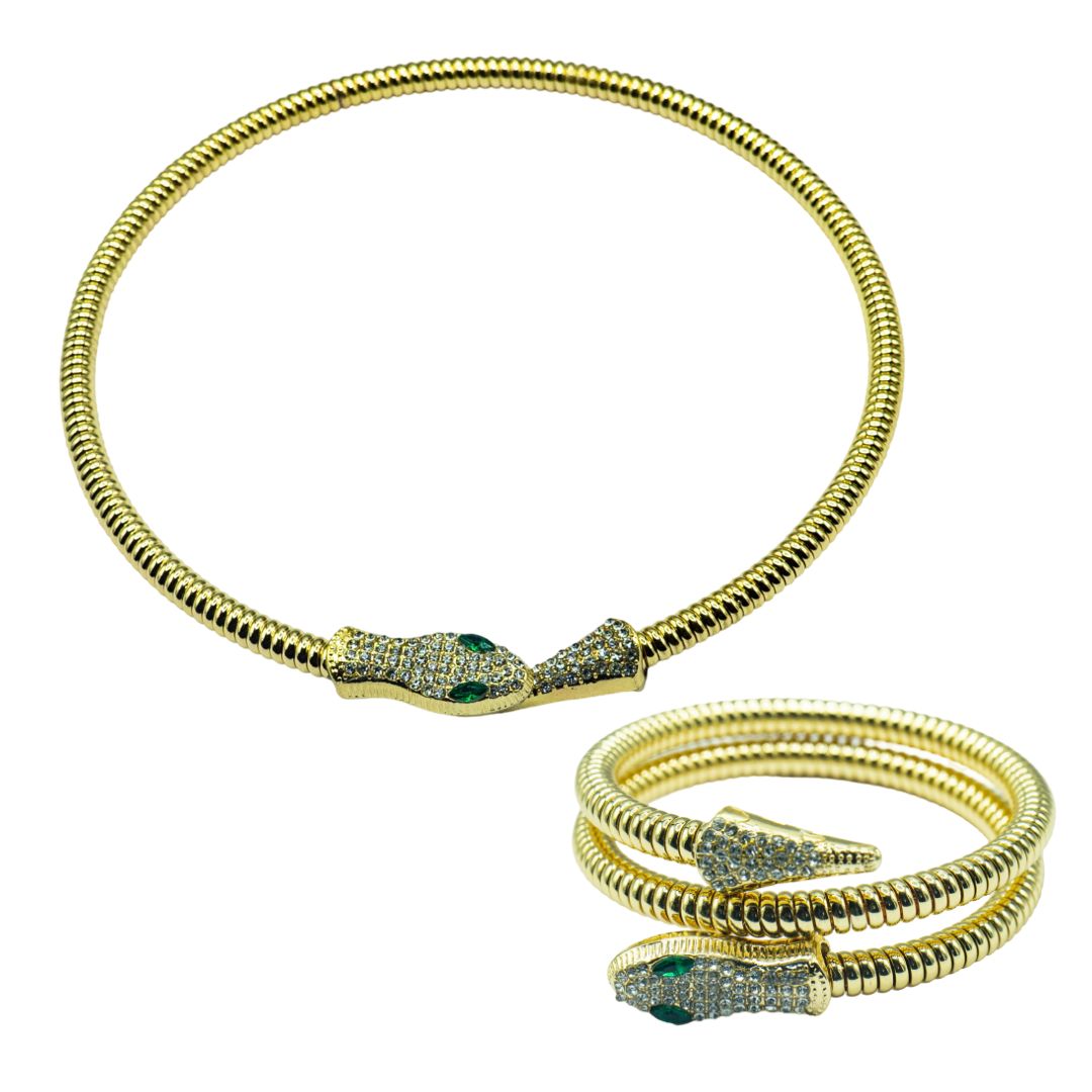 Statement snake jewelry set for women—ISHI New York demi-fine fashion jewelry