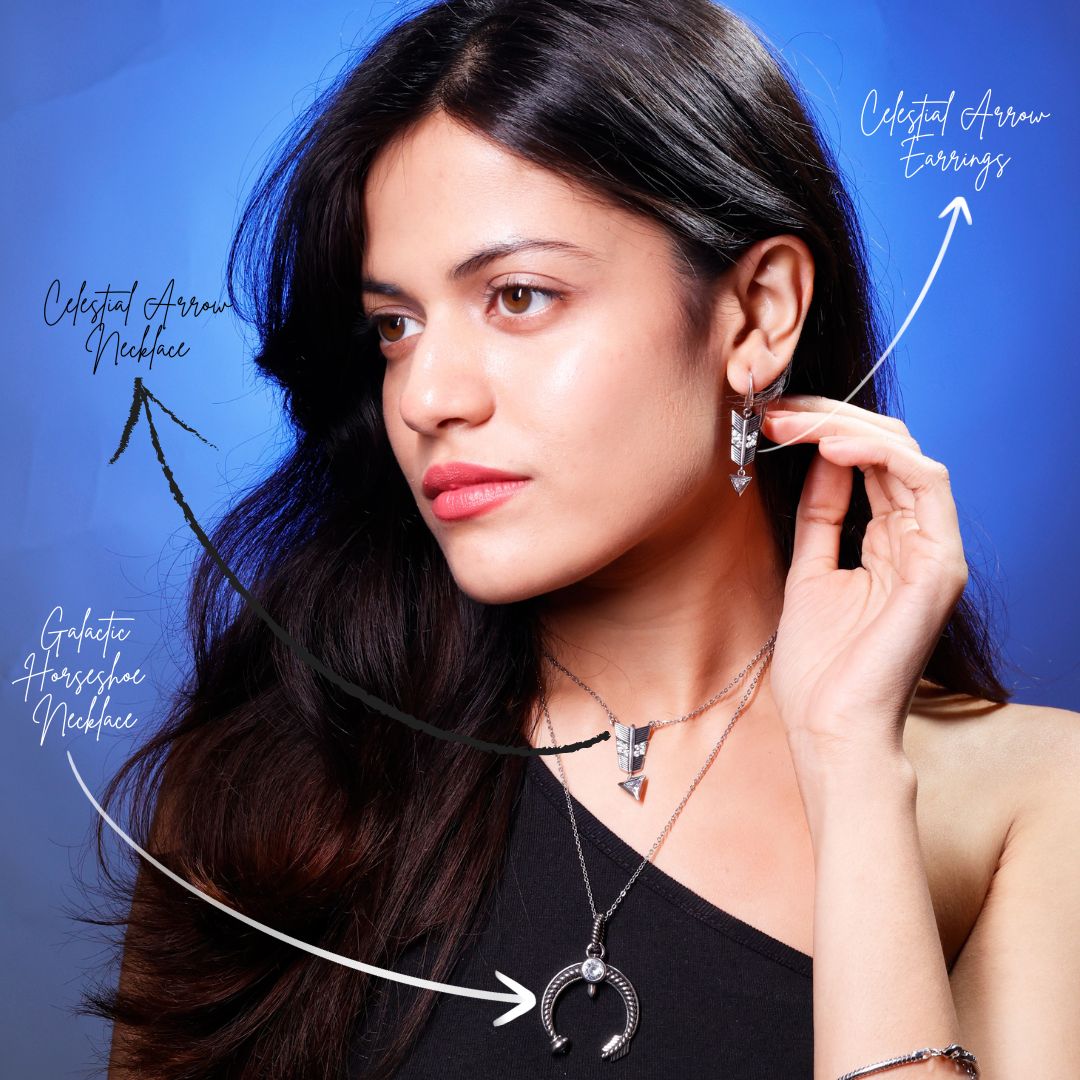 Celestial Arrow Pendant Necklace - ISHI New York