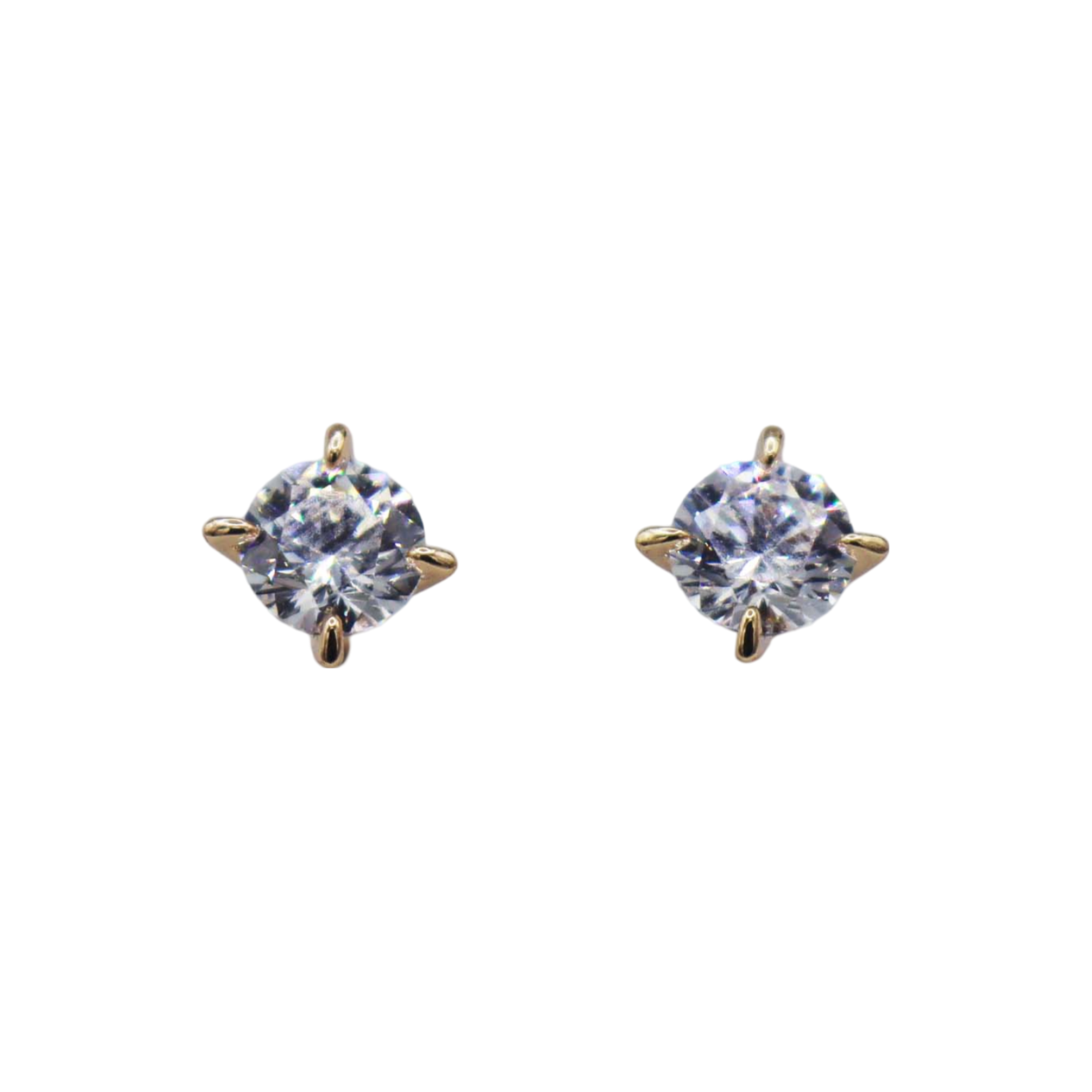 Classic Solitaire CZ Earstuds - ISHI New York
