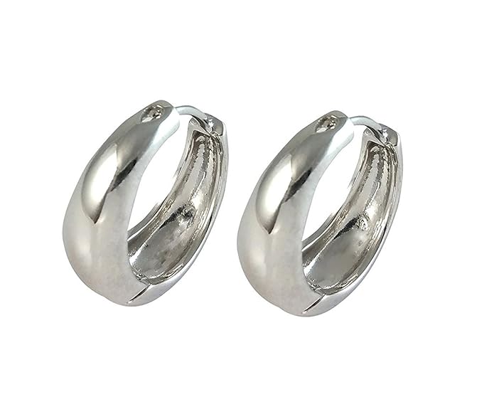 Curved gold earrings—ISHI New York fashion jewelry for women