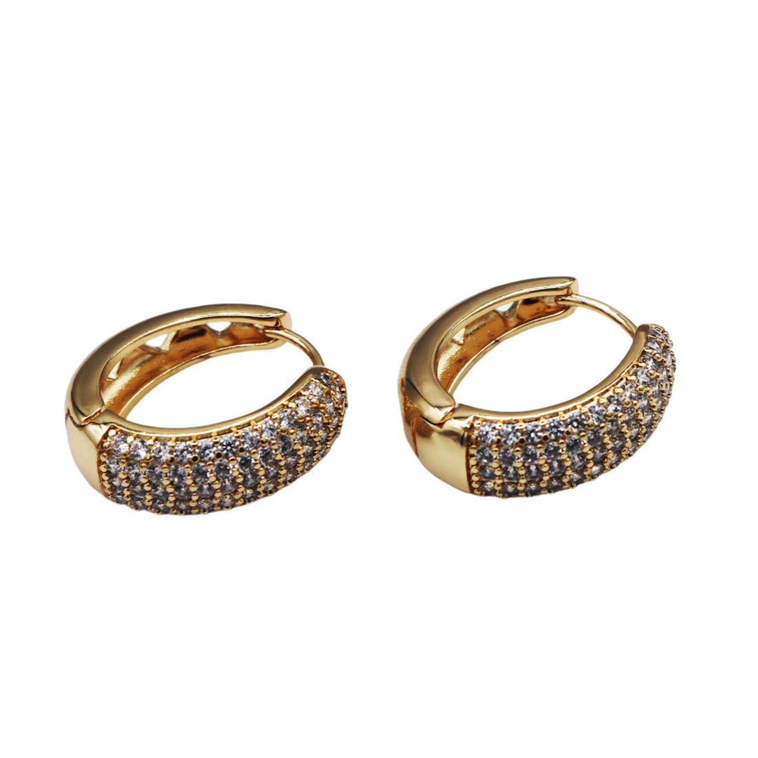 Diamond Solitaire Hoops