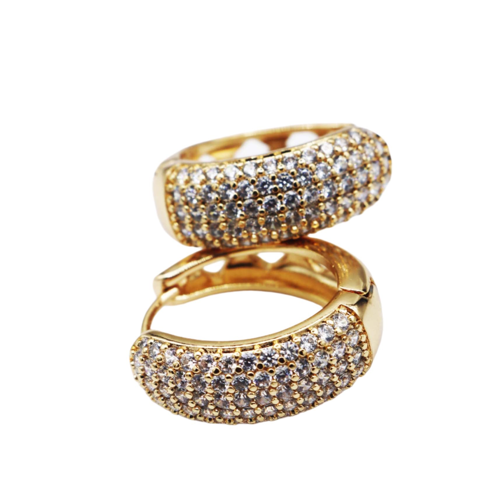 Diamond Solitaire Hoops - ISHI New York