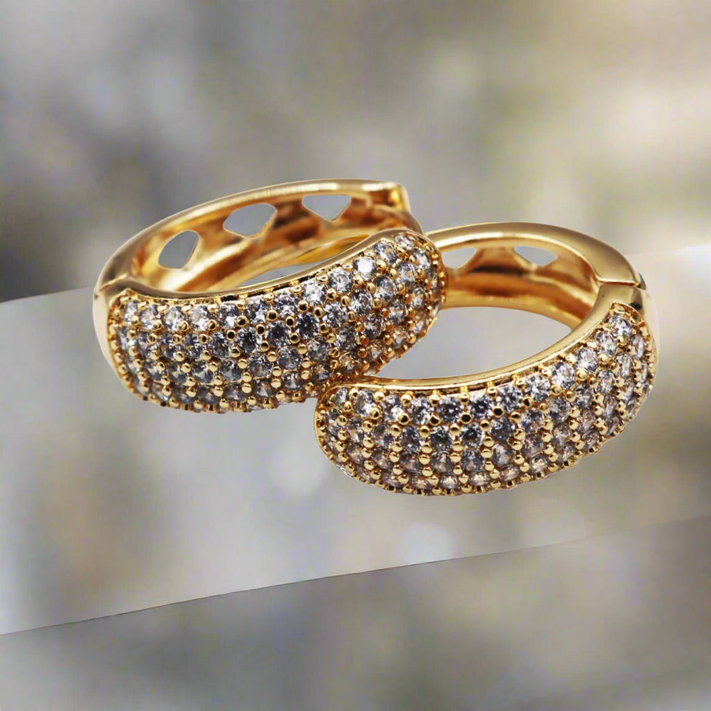 Diamond Solitaire Hoops - ISHI New York