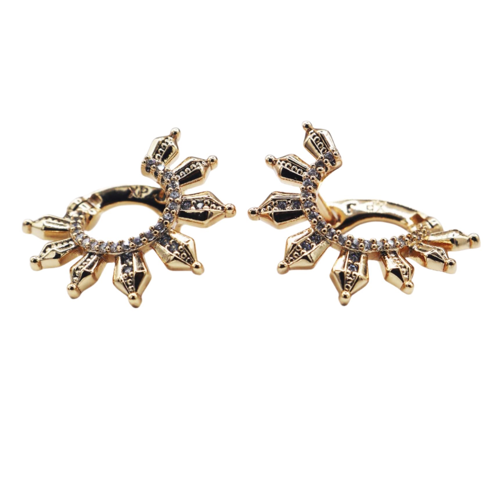 Sunburst Hoop Earrings - ISHI New York