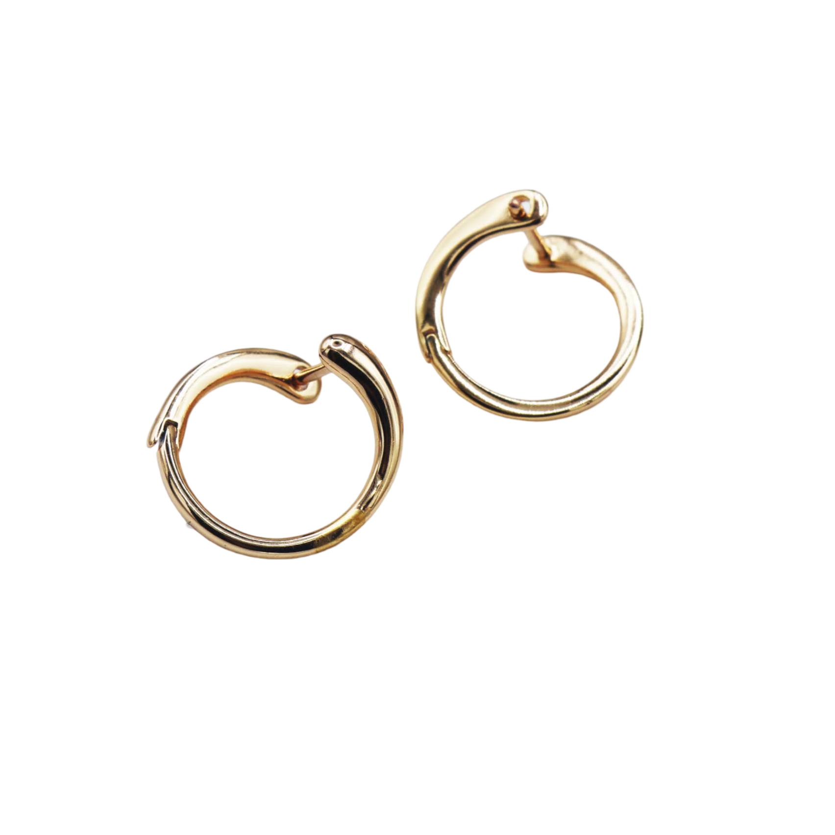Twisted Gold Hoop Earrings - ISHI New York