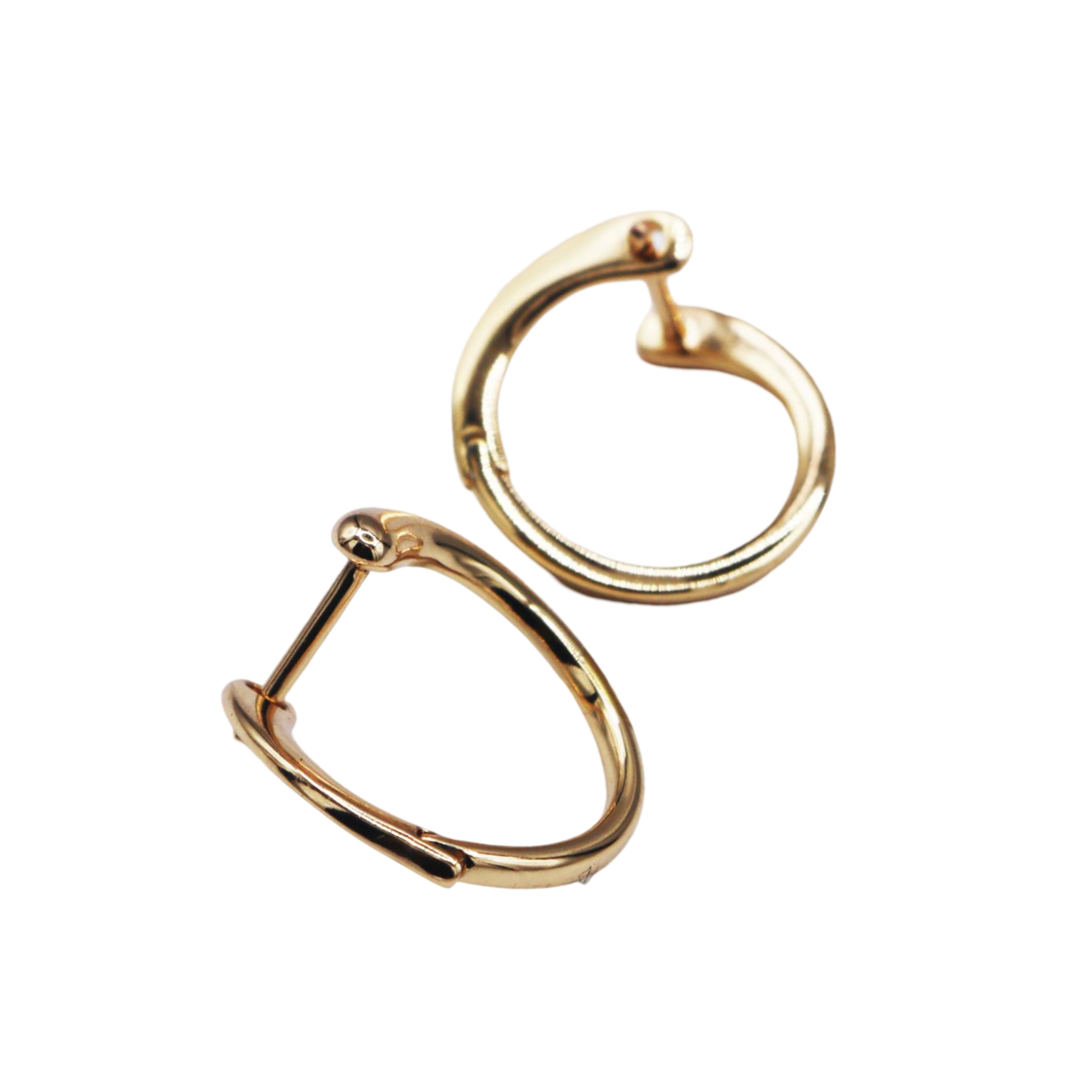 Twisted Gold Hoop Earrings - ISHI New York