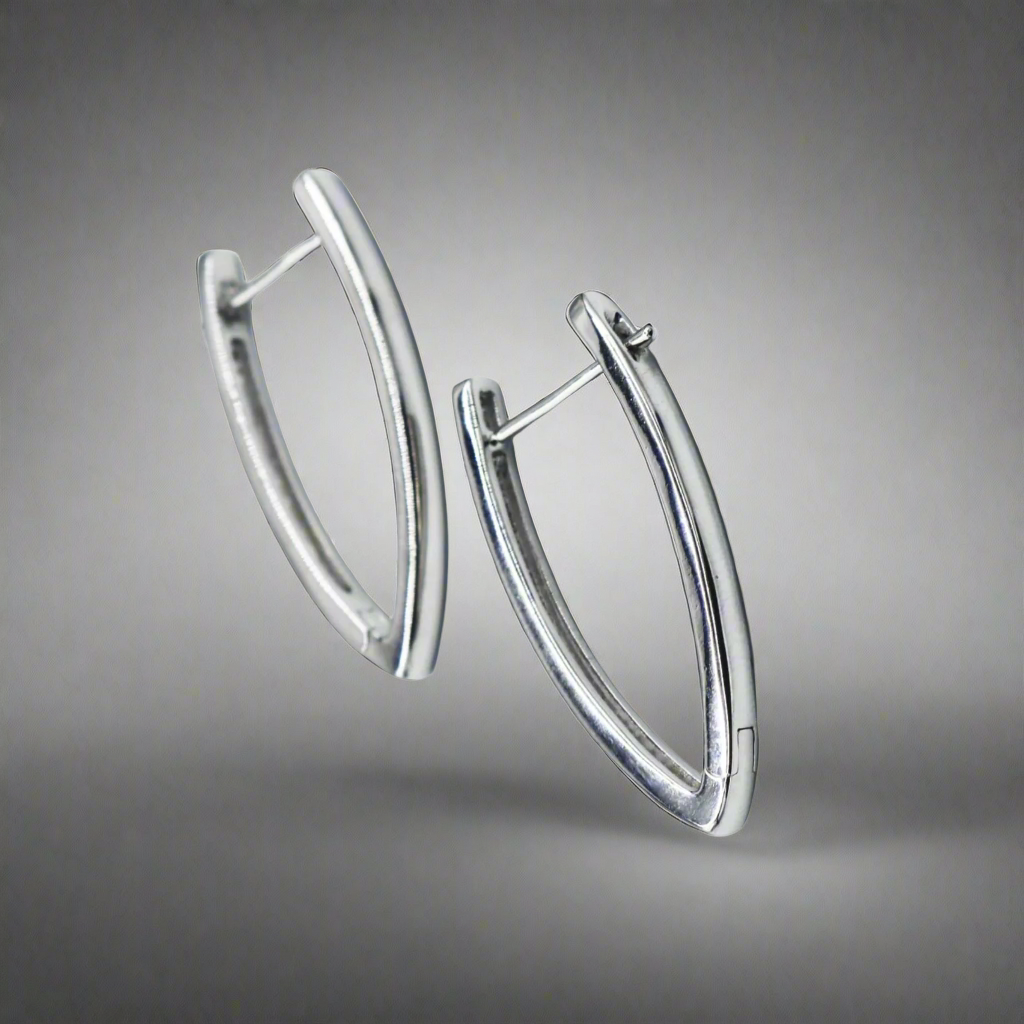 Chevron Hoop Earrings - ISHI New York