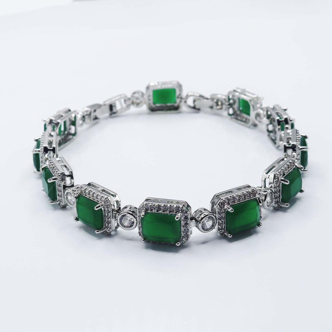 Green CZ Luxe Bracelet