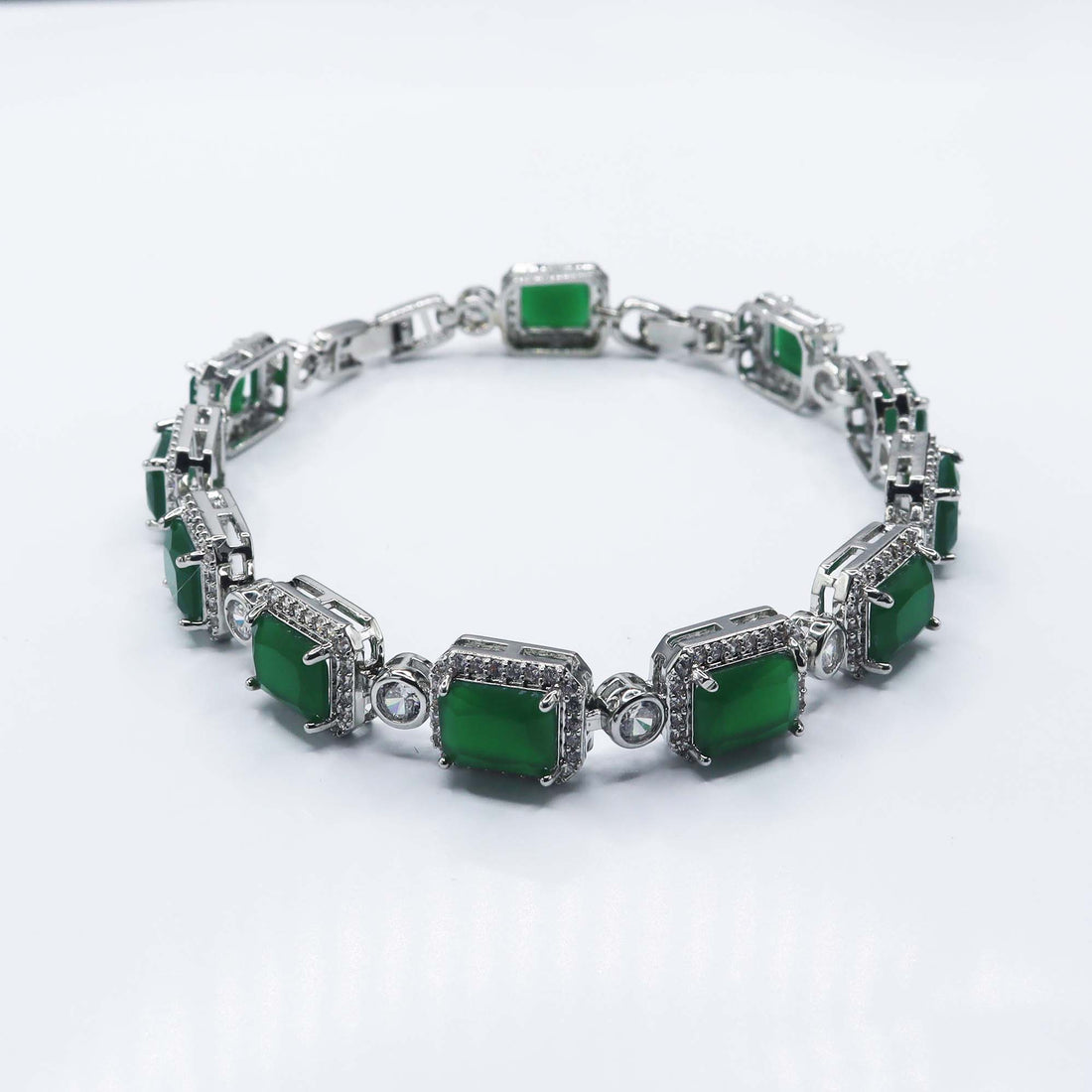 Green CZ Luxe Bracelet