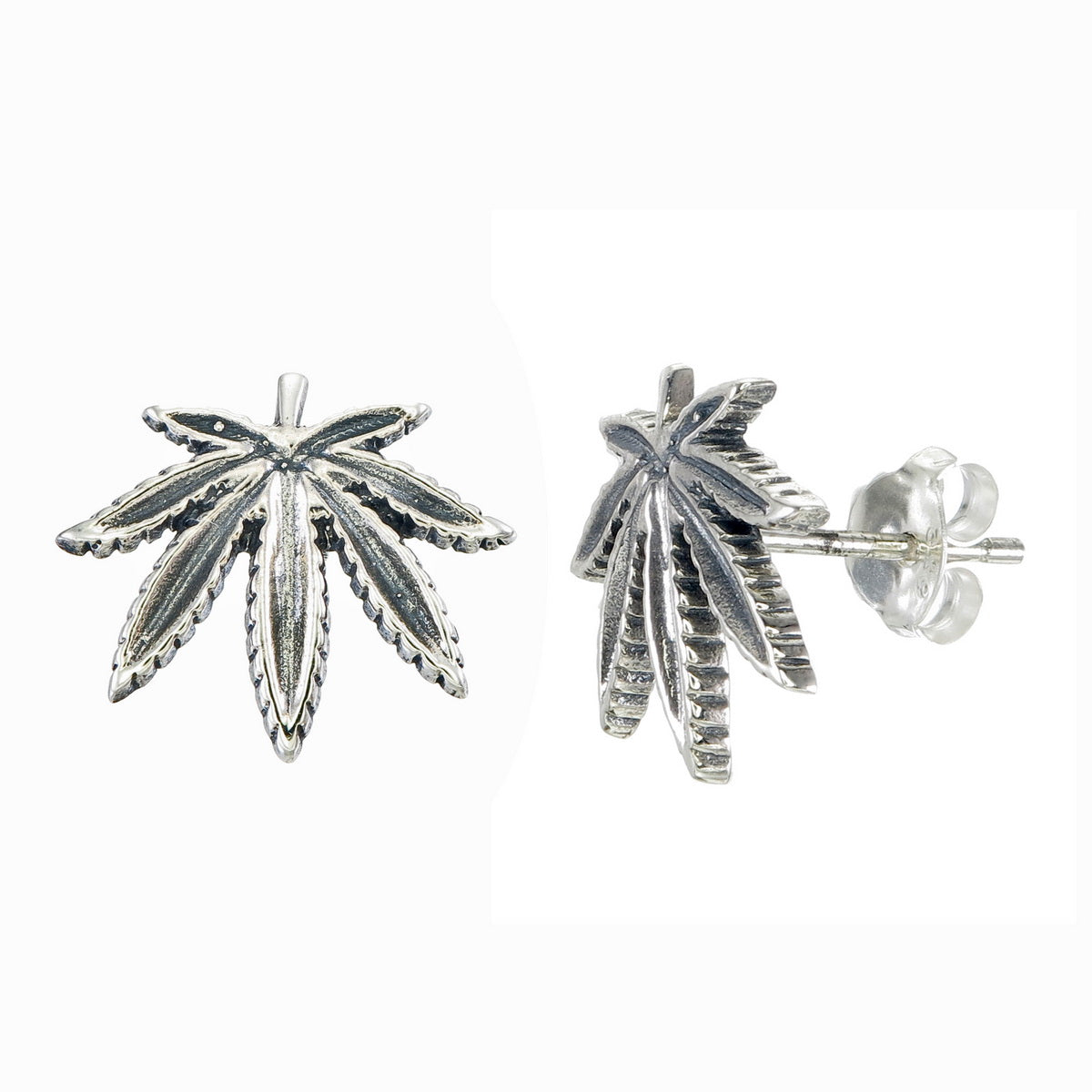 Silver Hemp Harvest Earrings - 925 Sterling Silver - ISHI New York