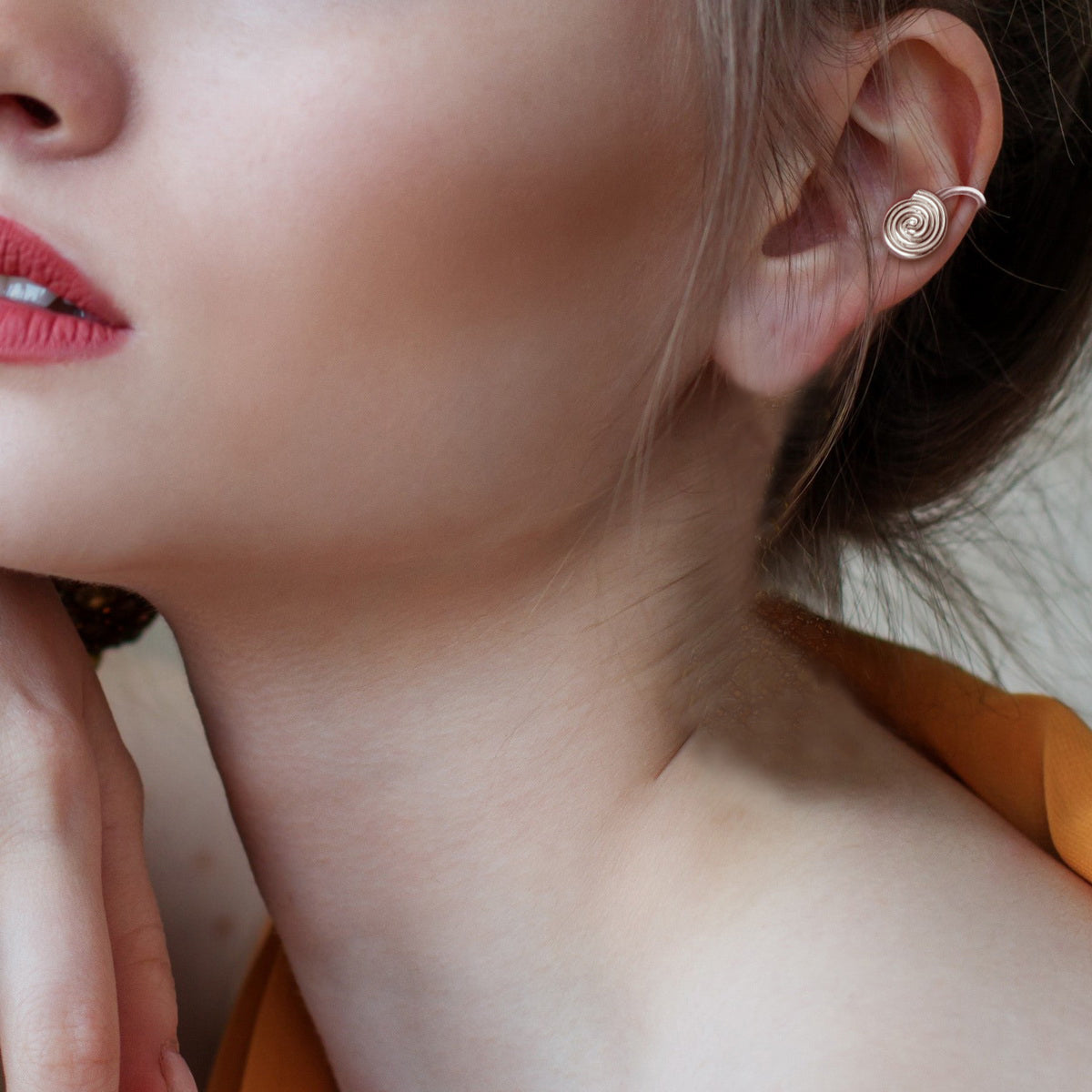 Geometric Bloom Ear Cuffs - 925 Sterling Silver - ISHI New York