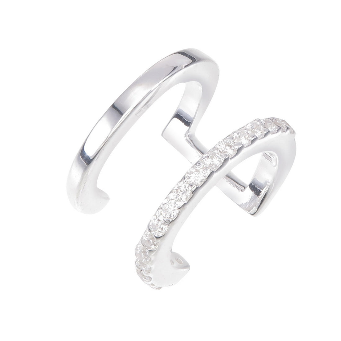 Cubic Cascade Ear Cuffs 925 Sterling Silver – ISHI New York