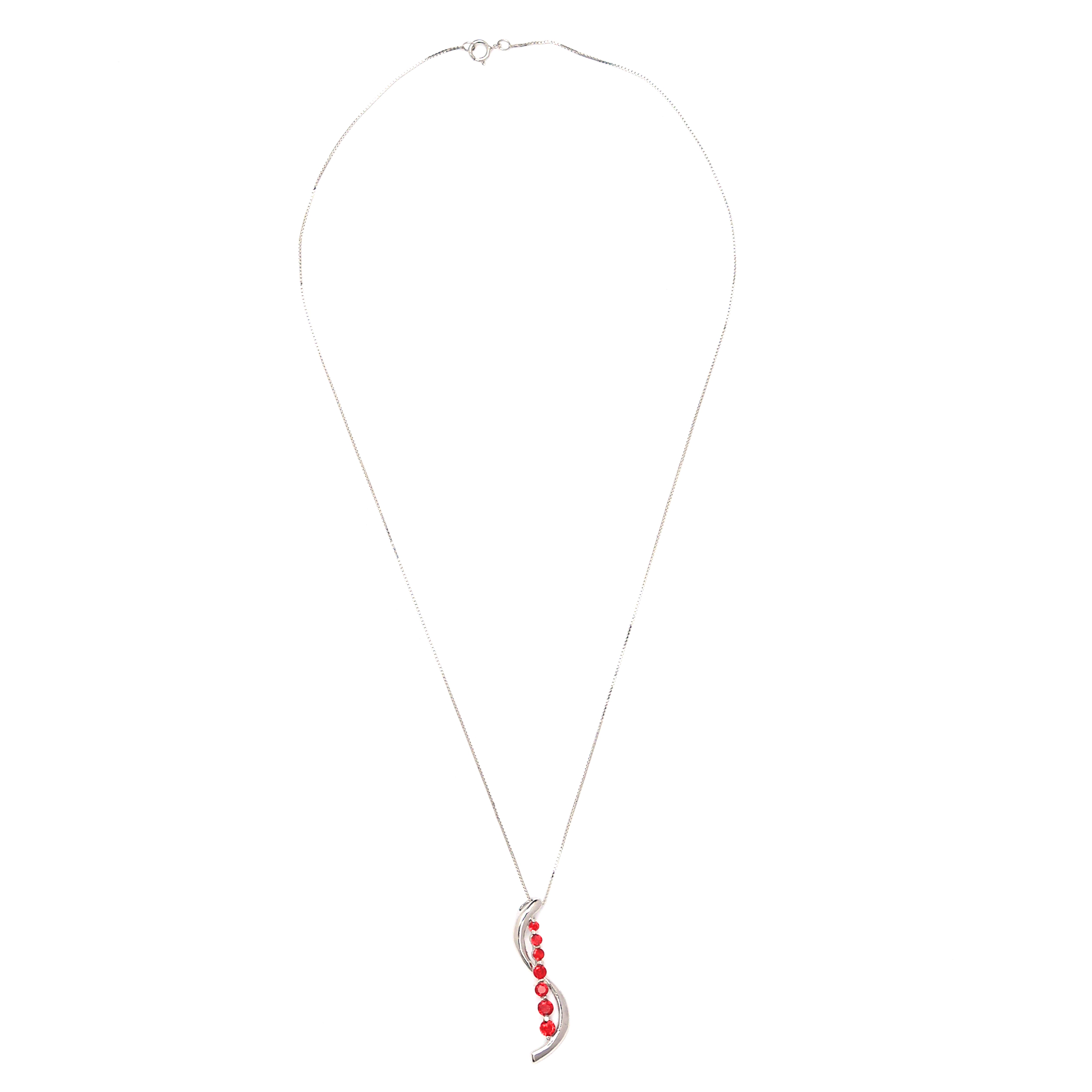 Seven Chapters CZ Necklace - 925 Sterling Silver