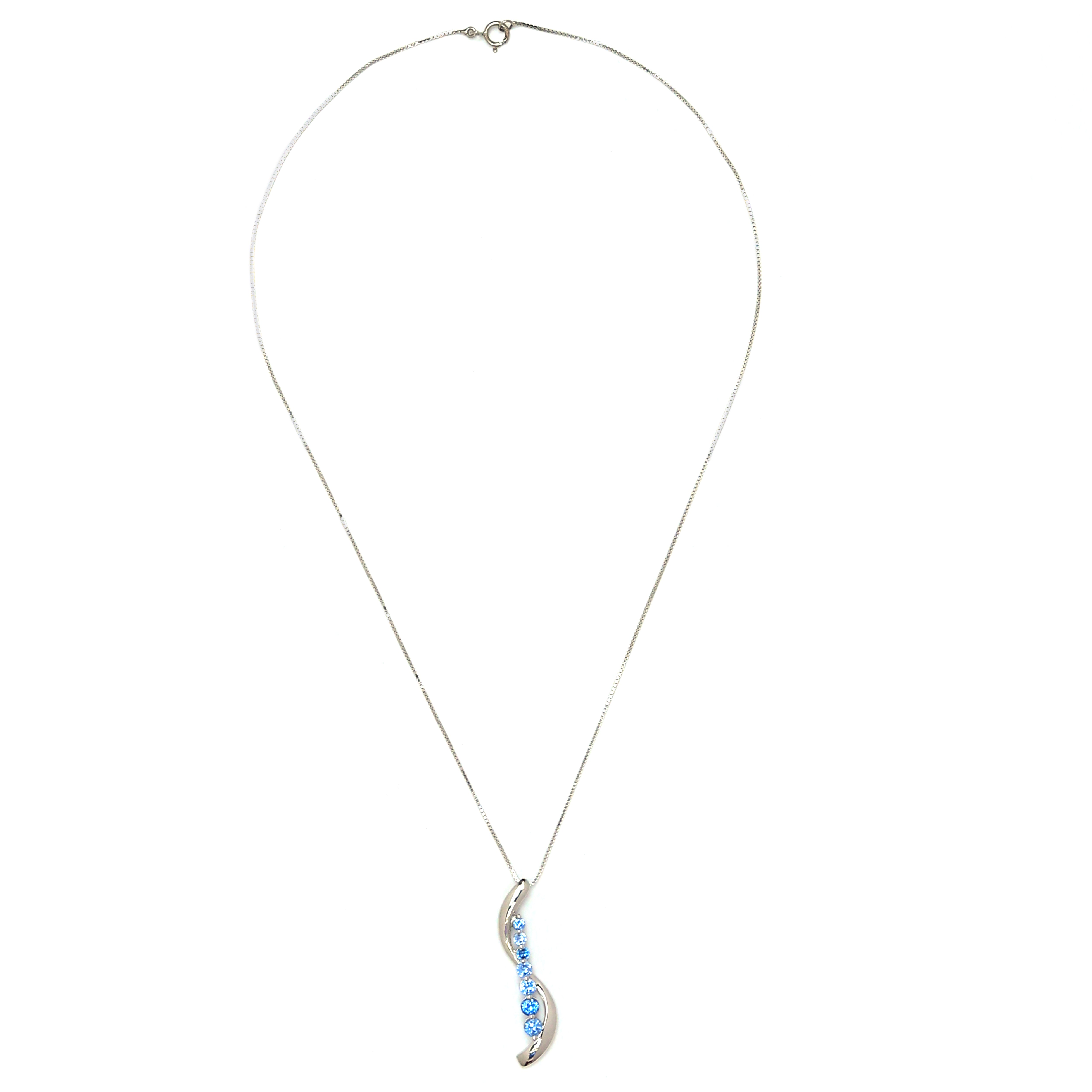 Seven Chapters CZ Necklace - 925 Sterling Silver