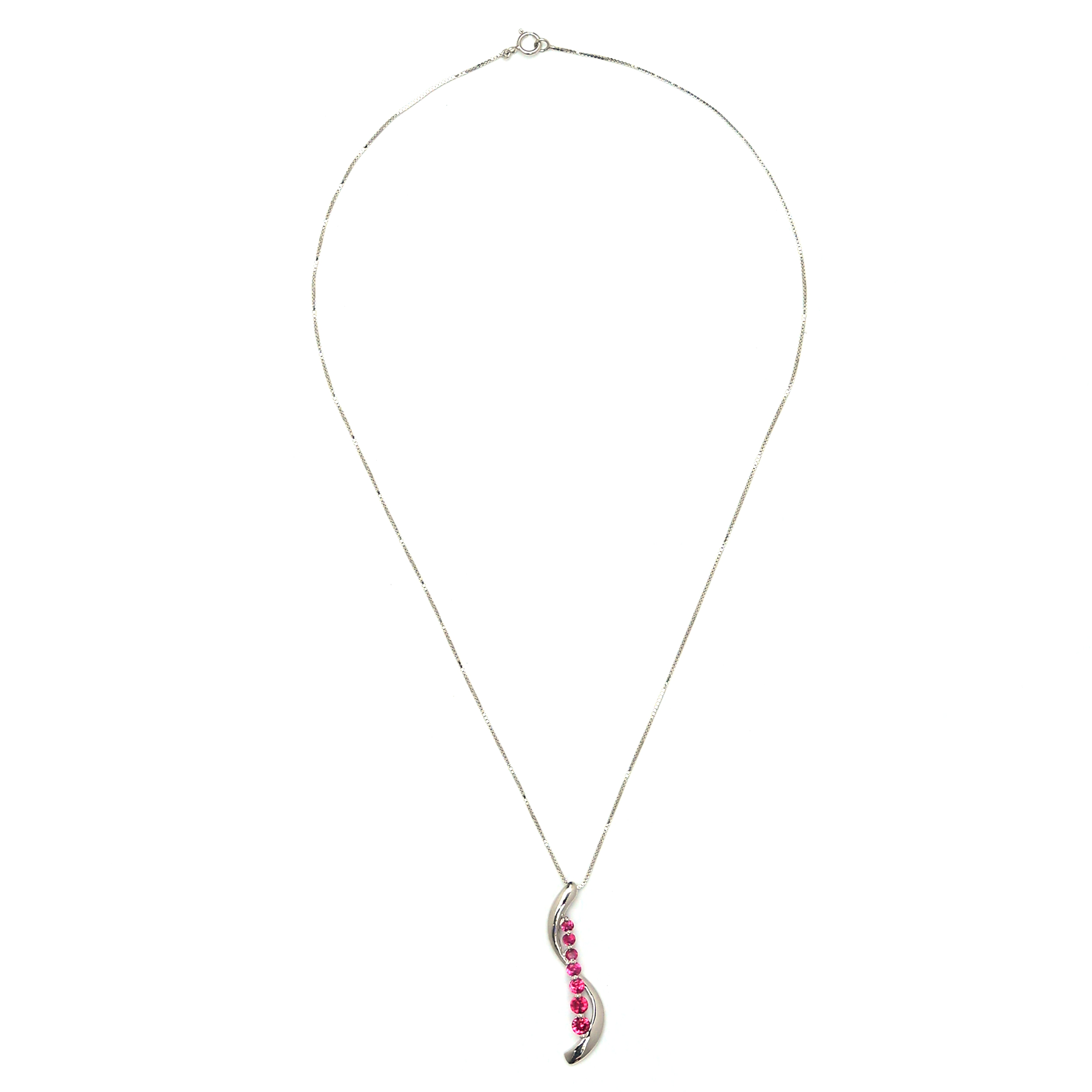 Seven Chapters CZ Necklace - 925 Sterling Silver