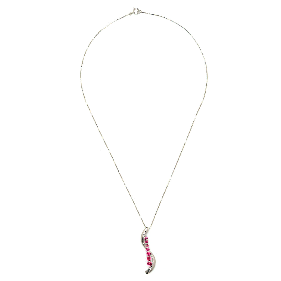 Seven Chapters CZ Necklace - 925 Sterling Silver