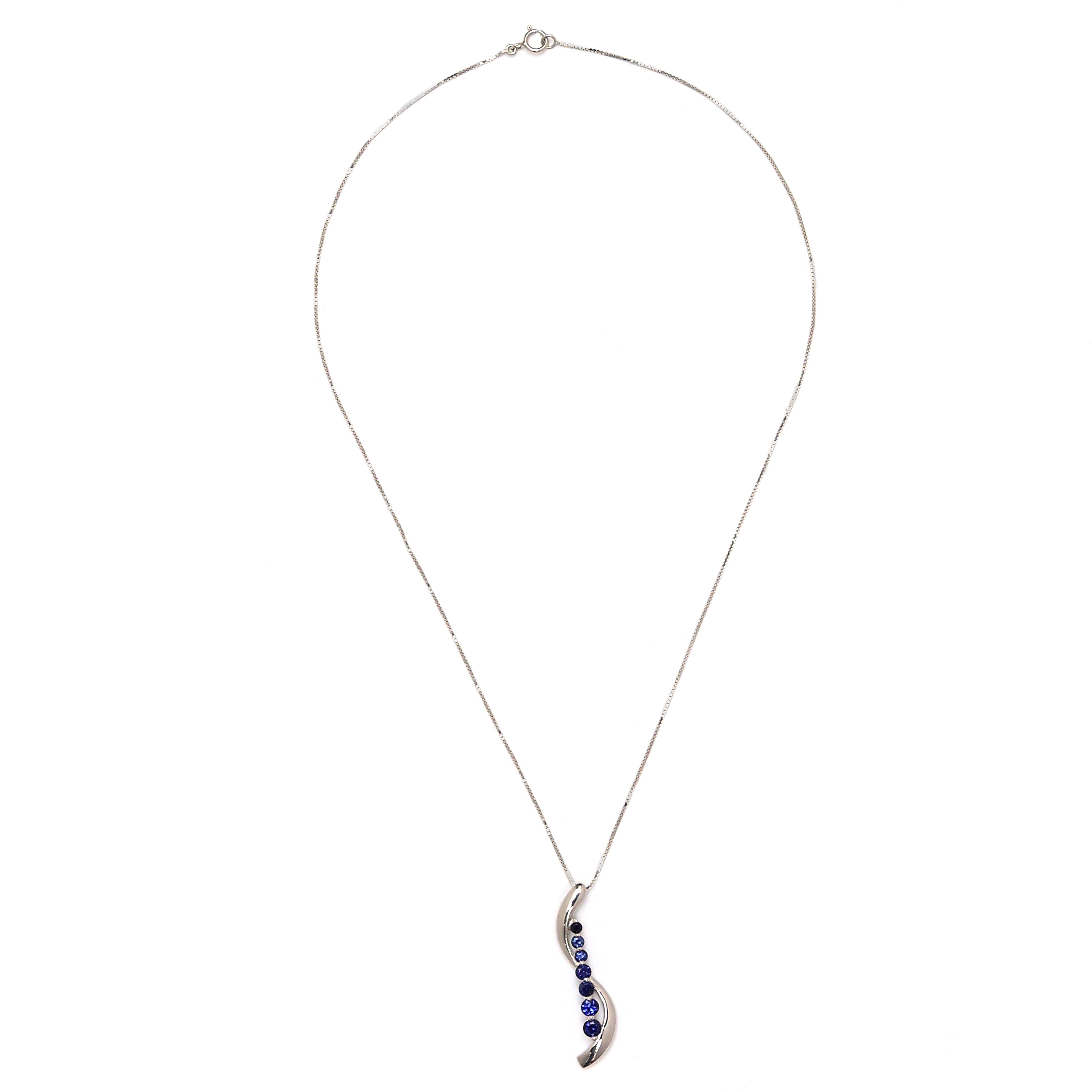 Seven Chapters CZ Necklace - 925 Sterling Silver