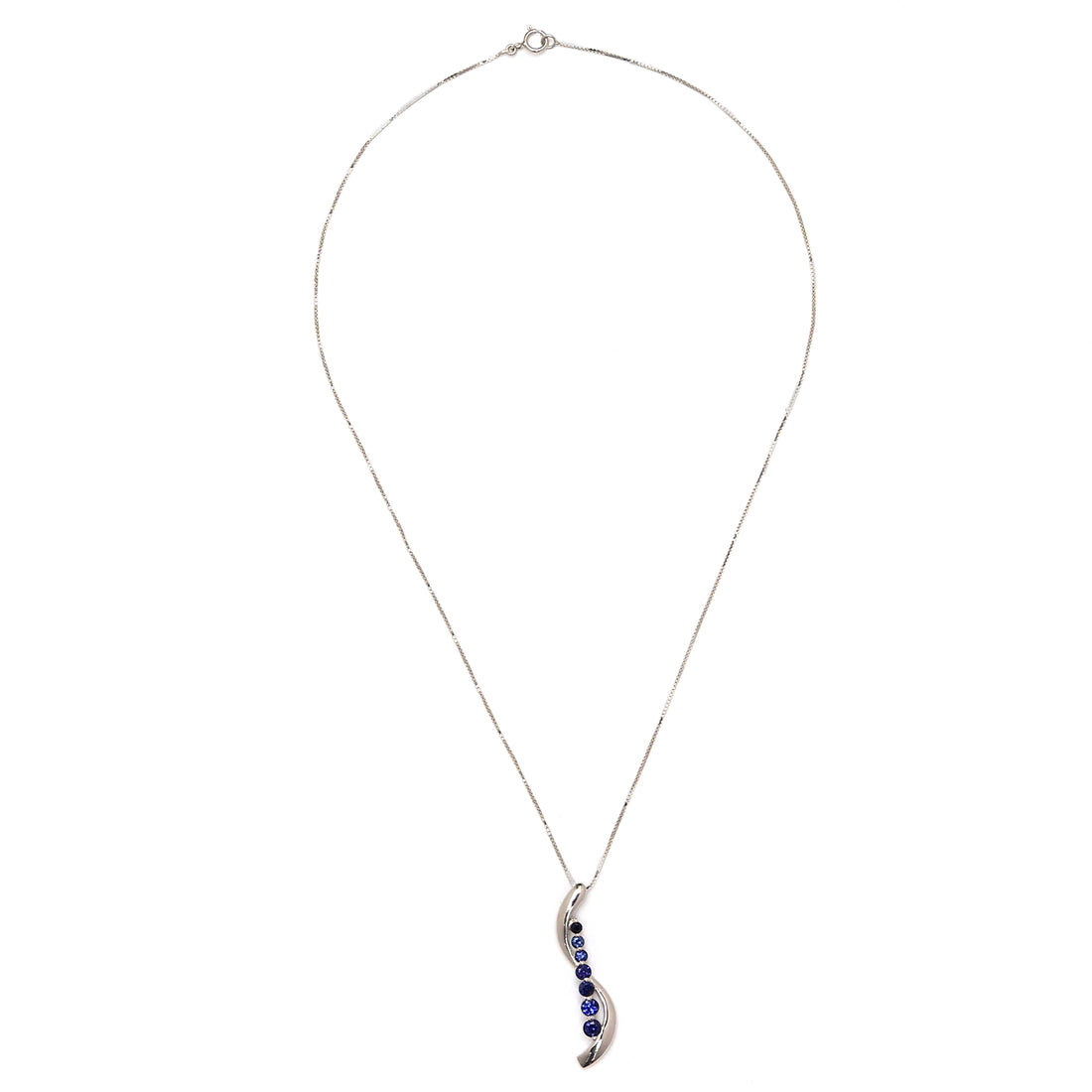 Seven Chapters CZ Necklace - 925 Sterling Silver