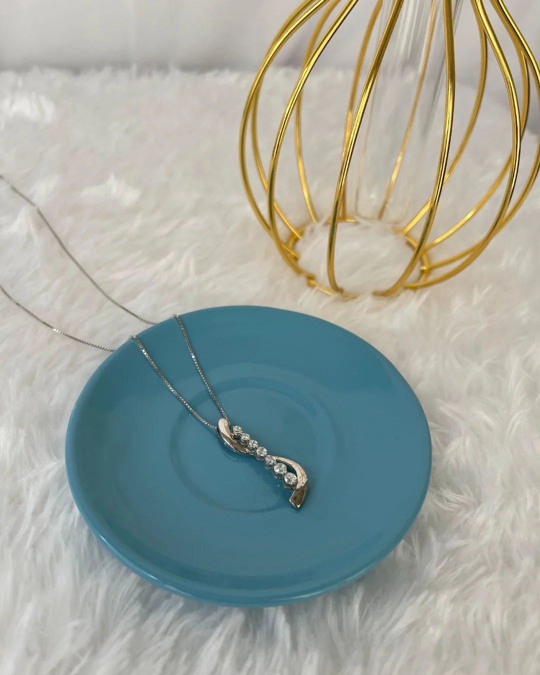 Seven Chapters CZ Necklace - 925 Sterling Silver