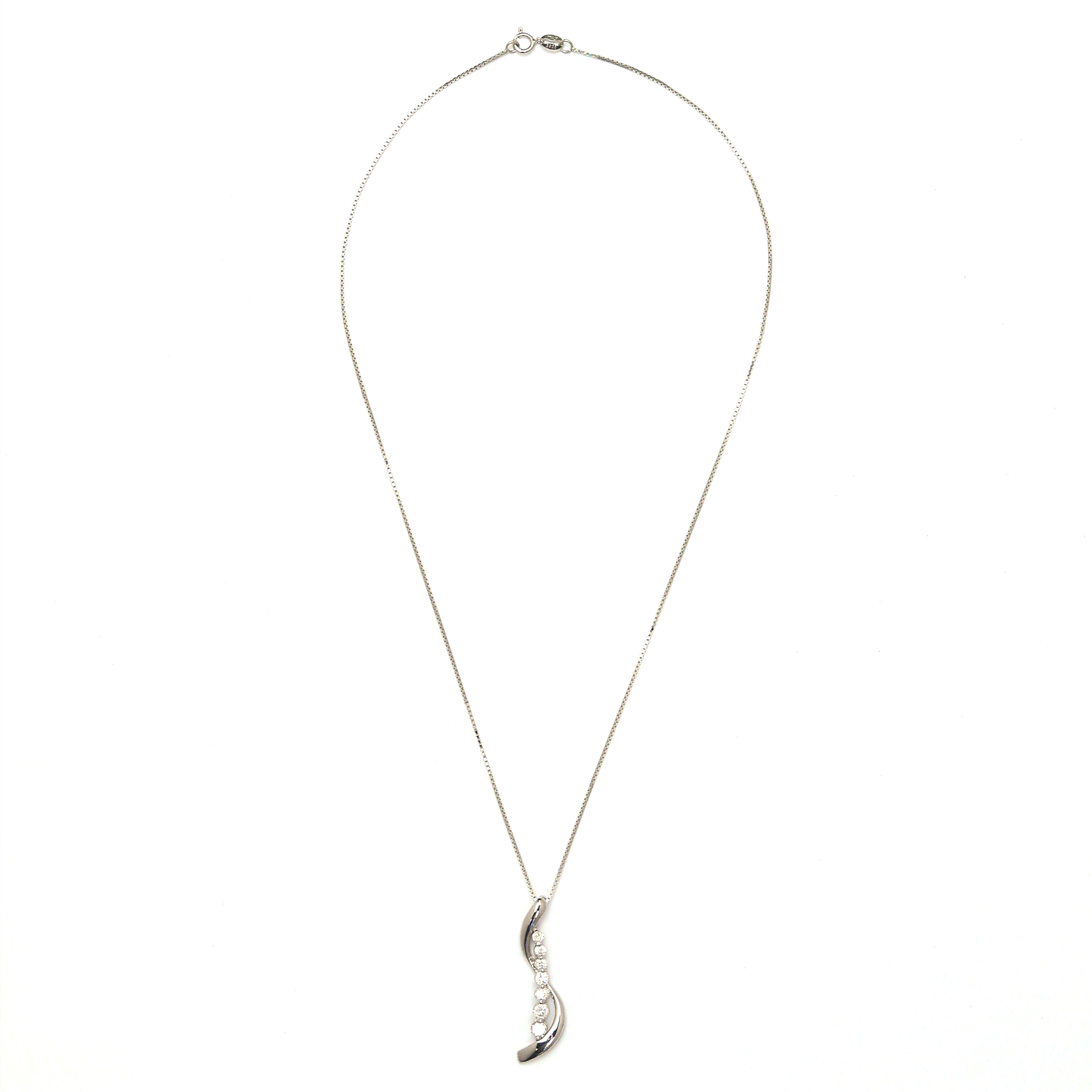 Seven Chapters CZ Necklace - 925 Sterling Silver