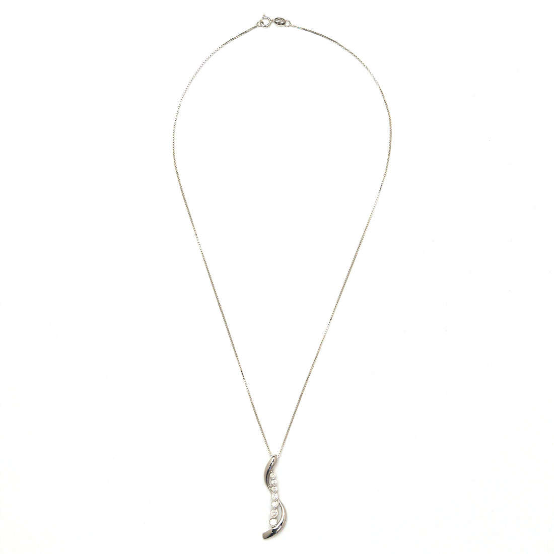 Seven Chapters CZ Necklace - 925 Sterling Silver