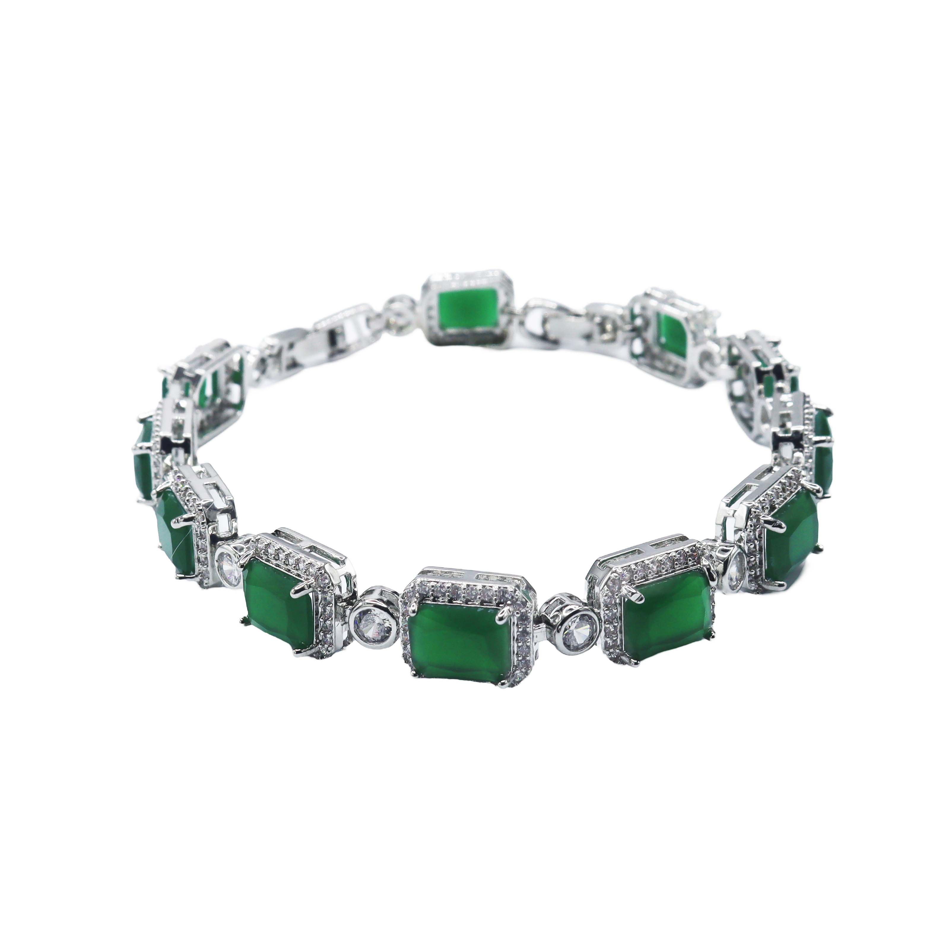 Green CZ Luxe Bracelet - ISHI New York