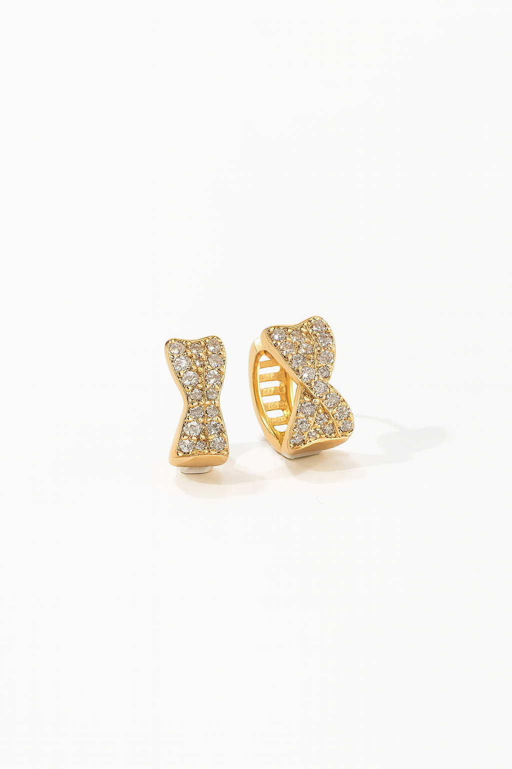 Infinity Diamond Hoops