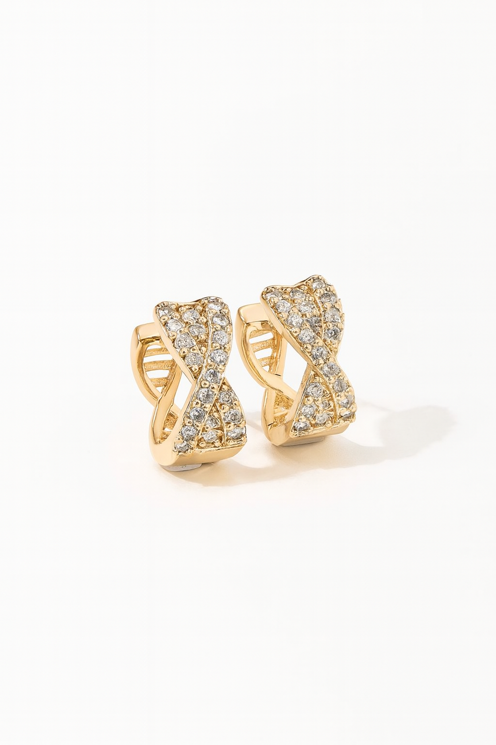 Infinity Diamond Hoops