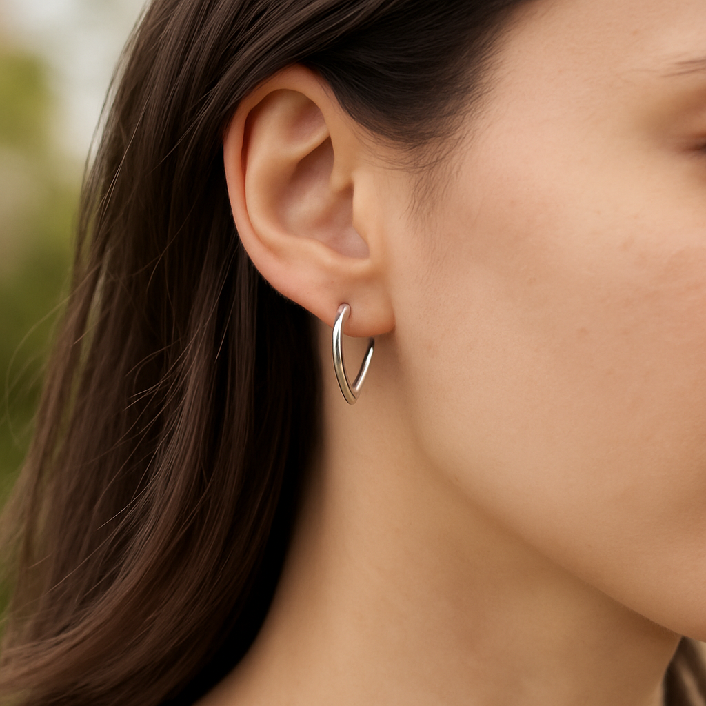 Chevron Hoop Earrings