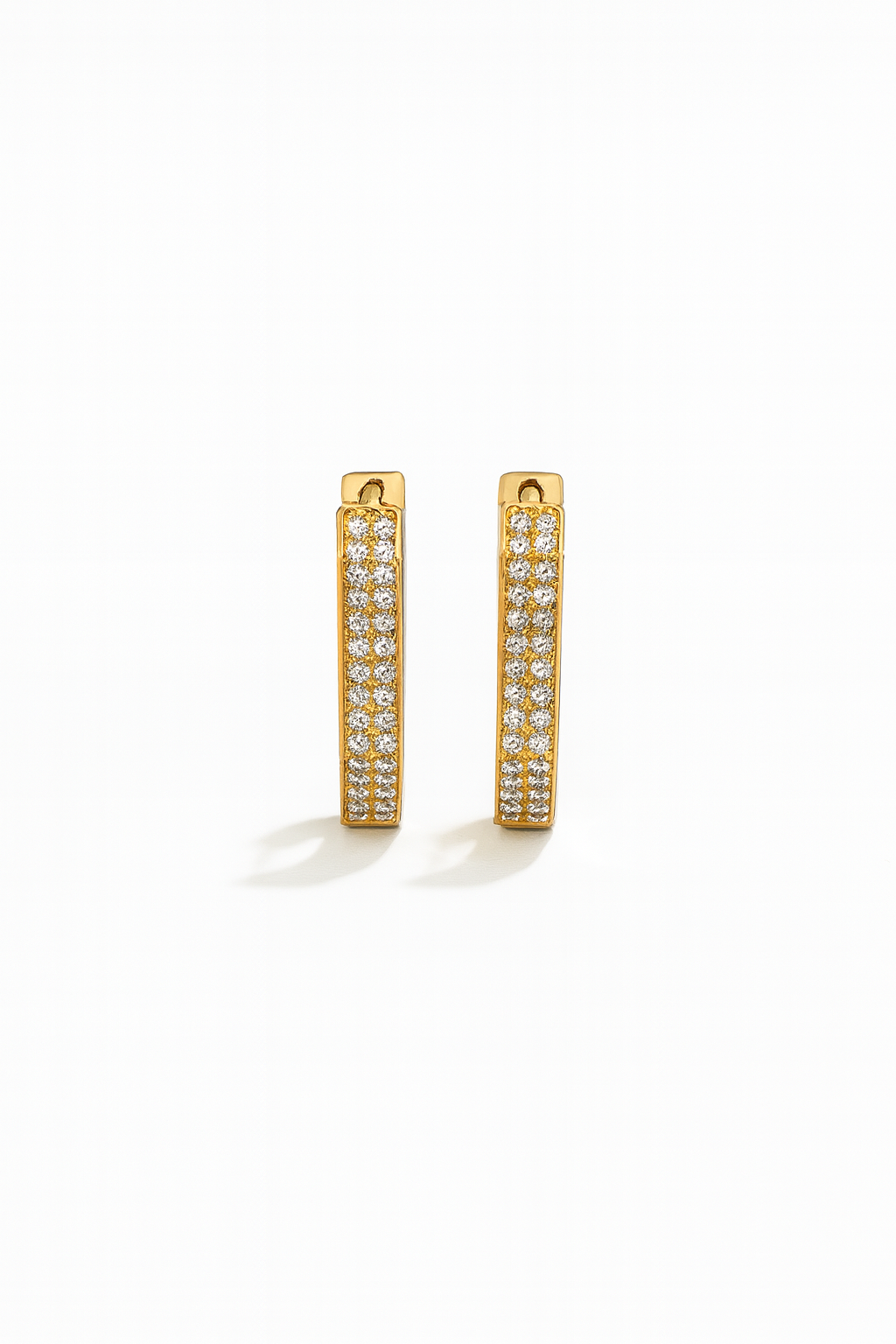 Sparkling Hexagon Hoops