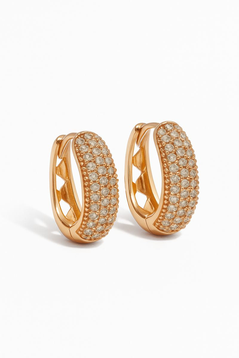 Diamond Solitaire Hoops