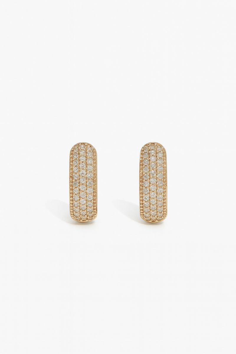 Diamond Solitaire Hoops