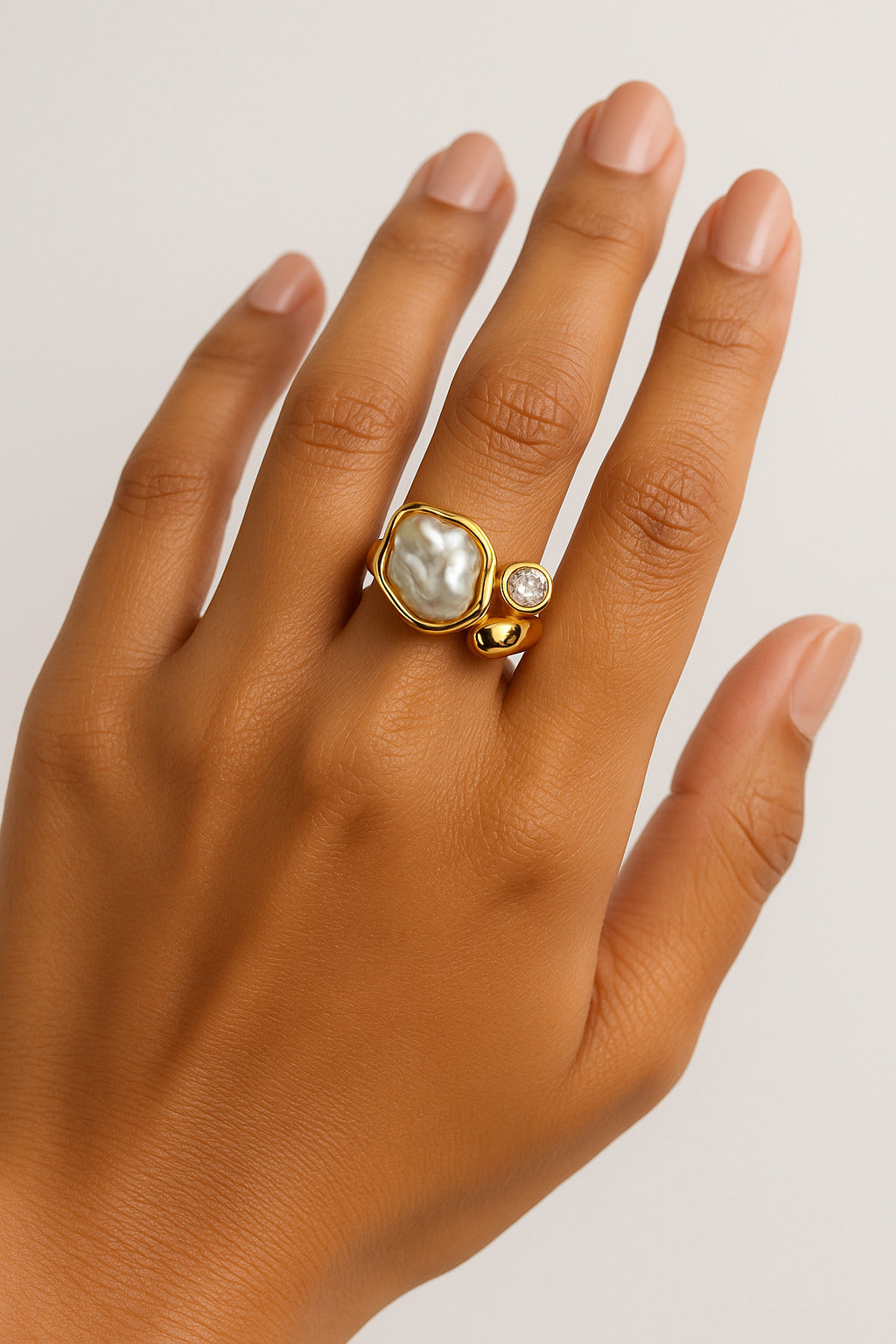 Dewdrop Pearl Ring