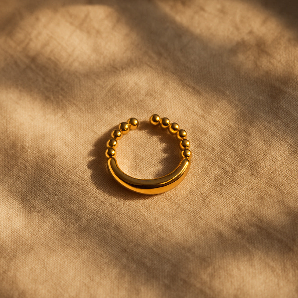 Gold Textured Ring