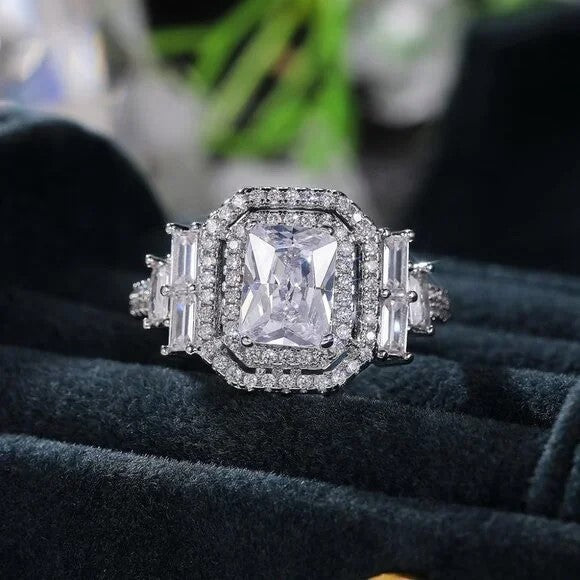 CZ Princess Cut Ring