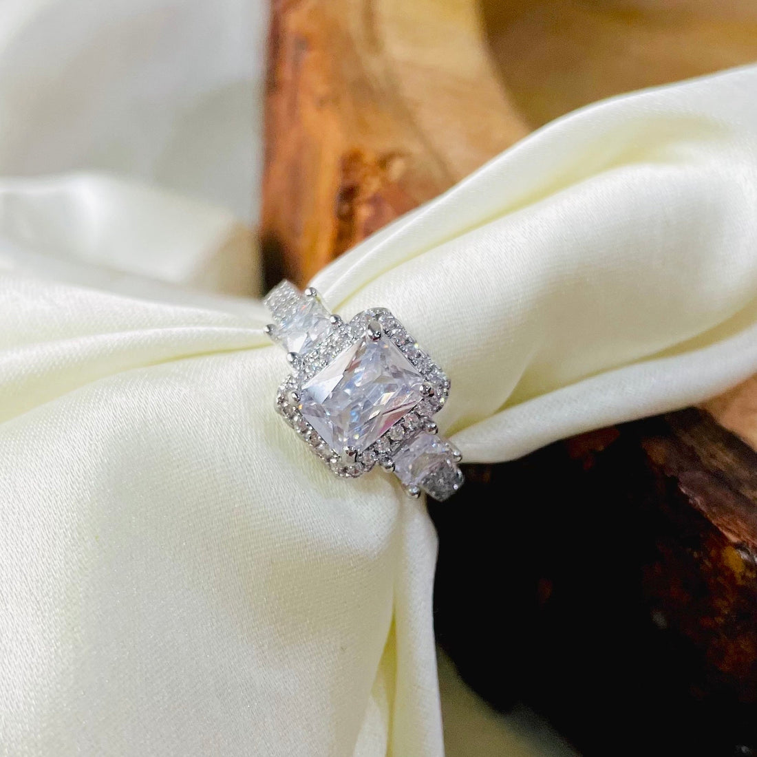 CZ Princess Cut Ring