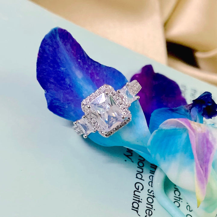 CZ Princess Cut Ring