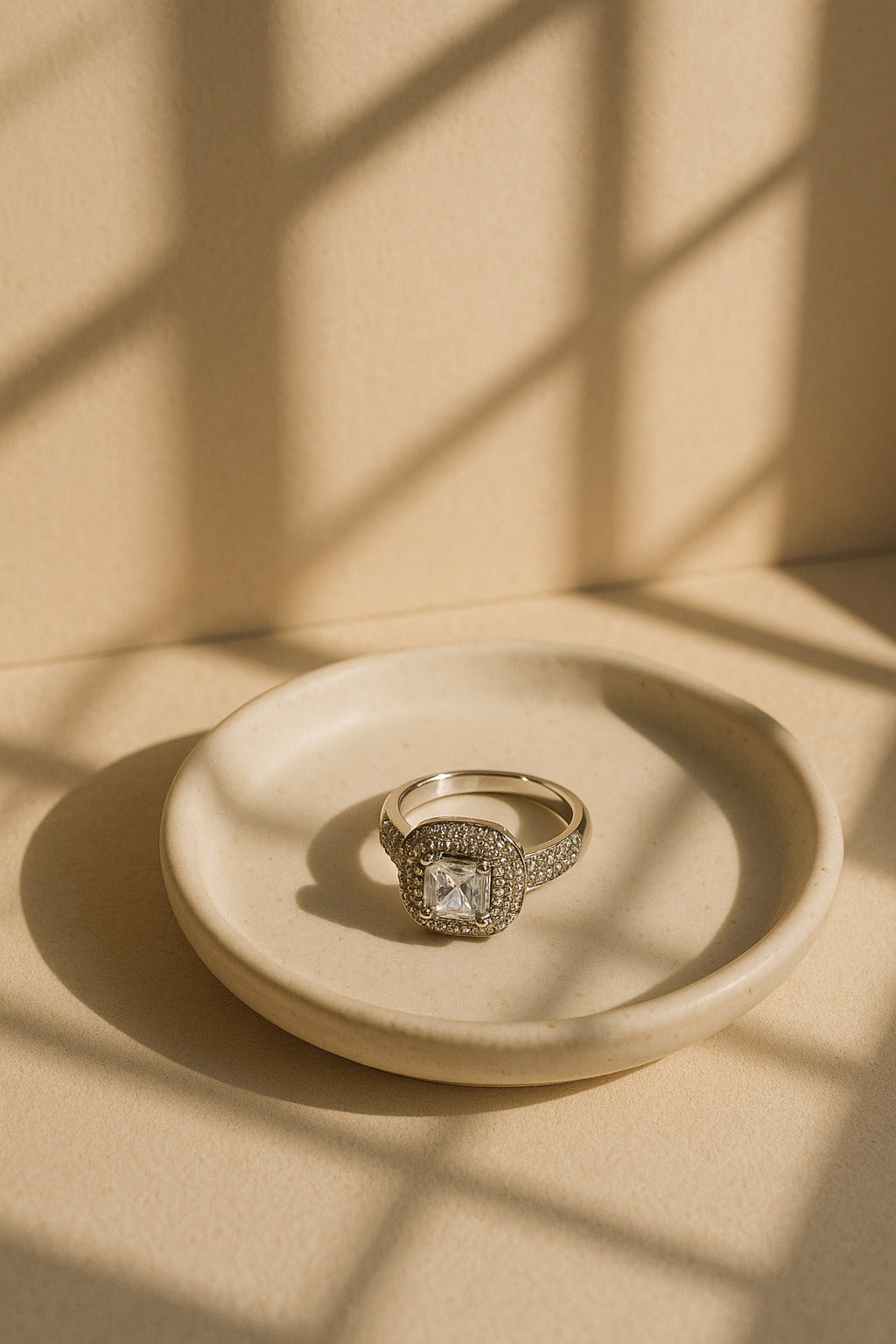 Double Halo Princess Ring