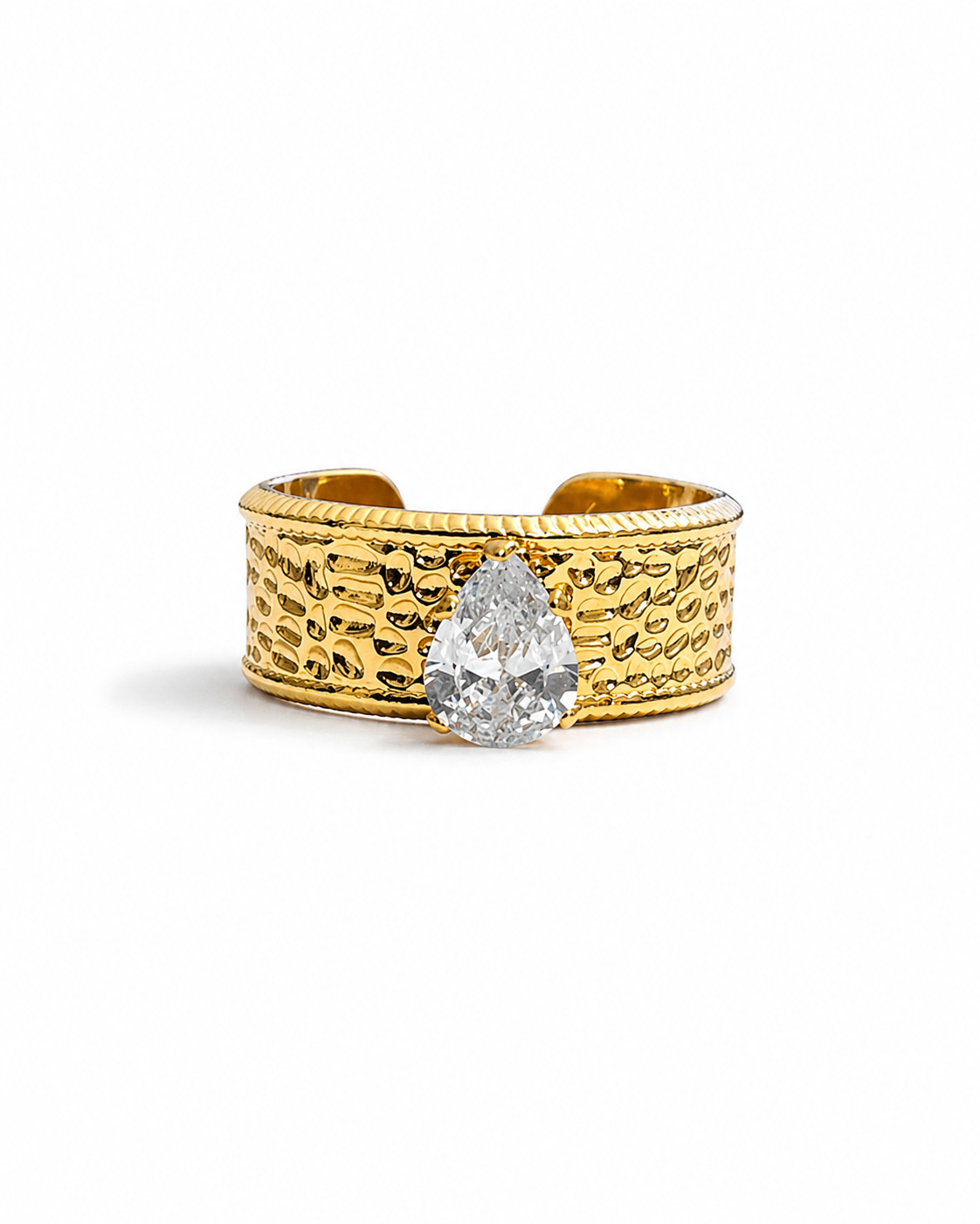 Aurora Teardrop Statement Ring