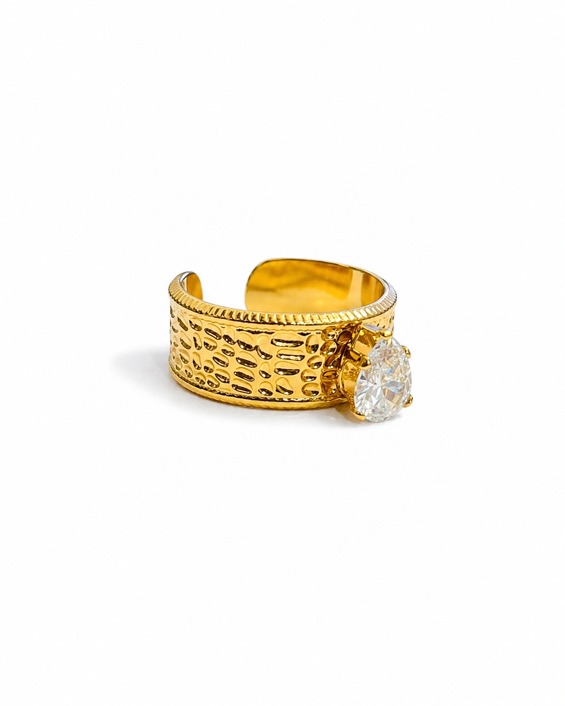 Aurora Teardrop Statement Ring