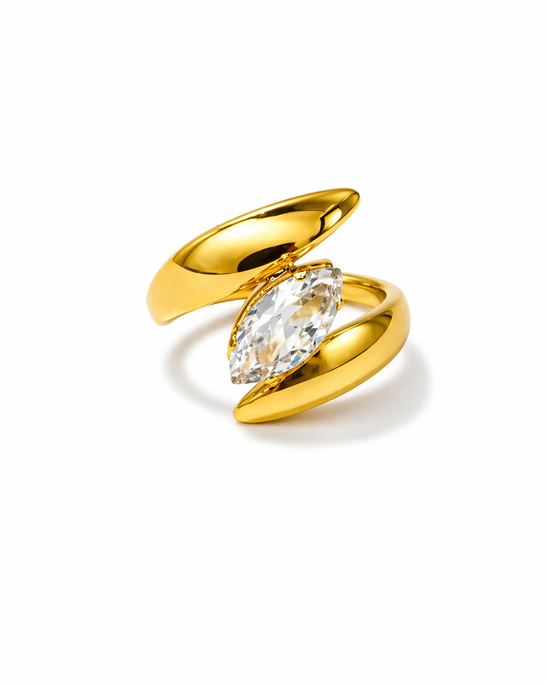 Astra Marquise Crystal Sculpted Ring