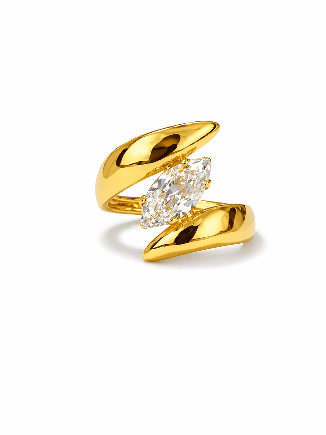 Astra Marquise Crystal Sculpted Ring