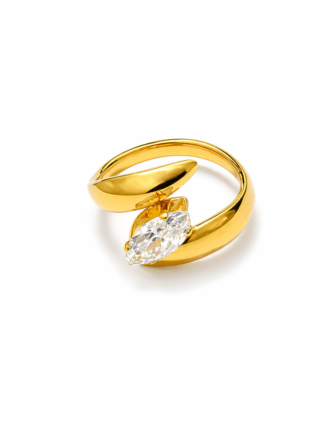 Astra Marquise Crystal Sculpted Ring