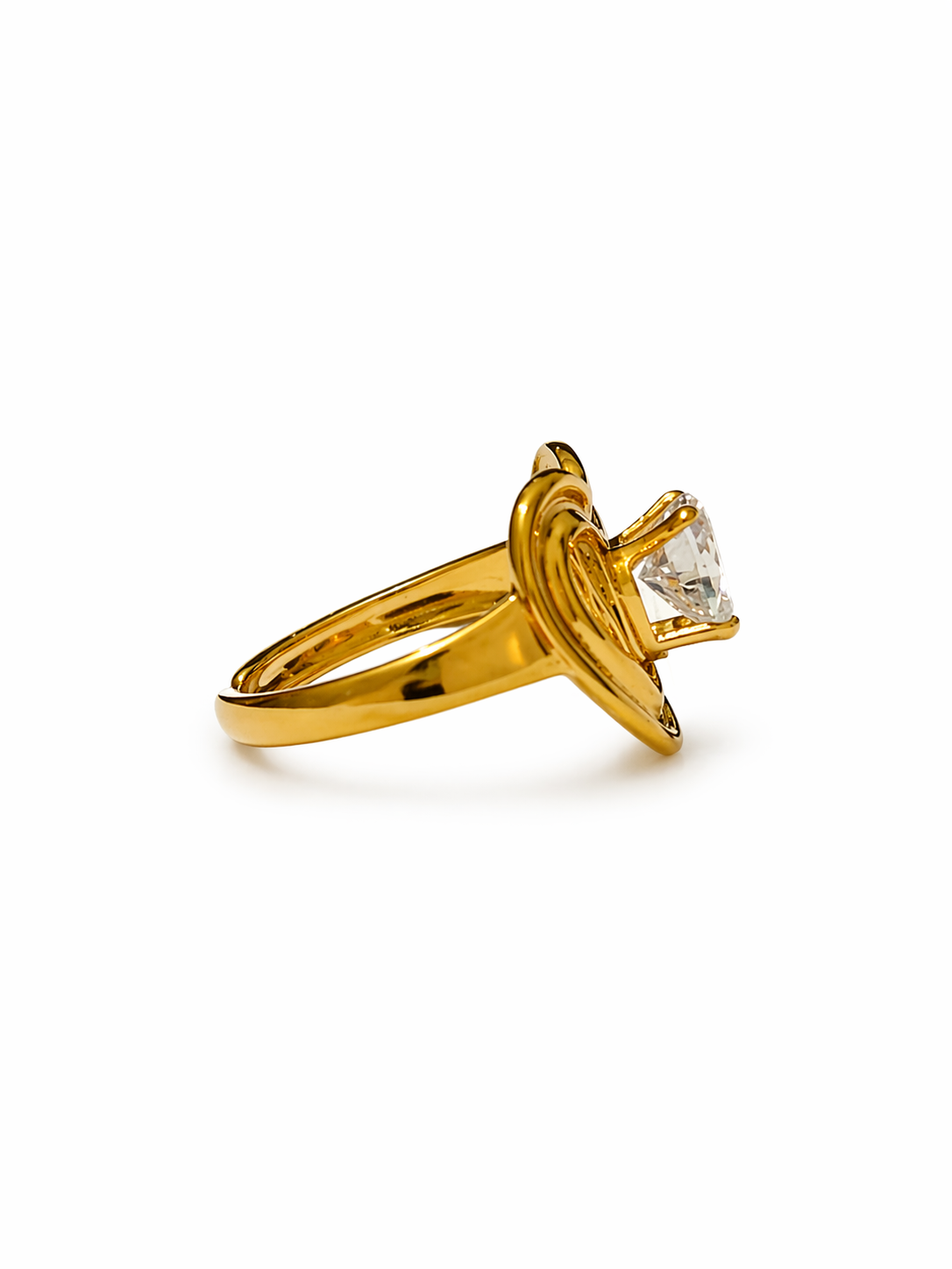 Valora Heart Crystal Frame Ring