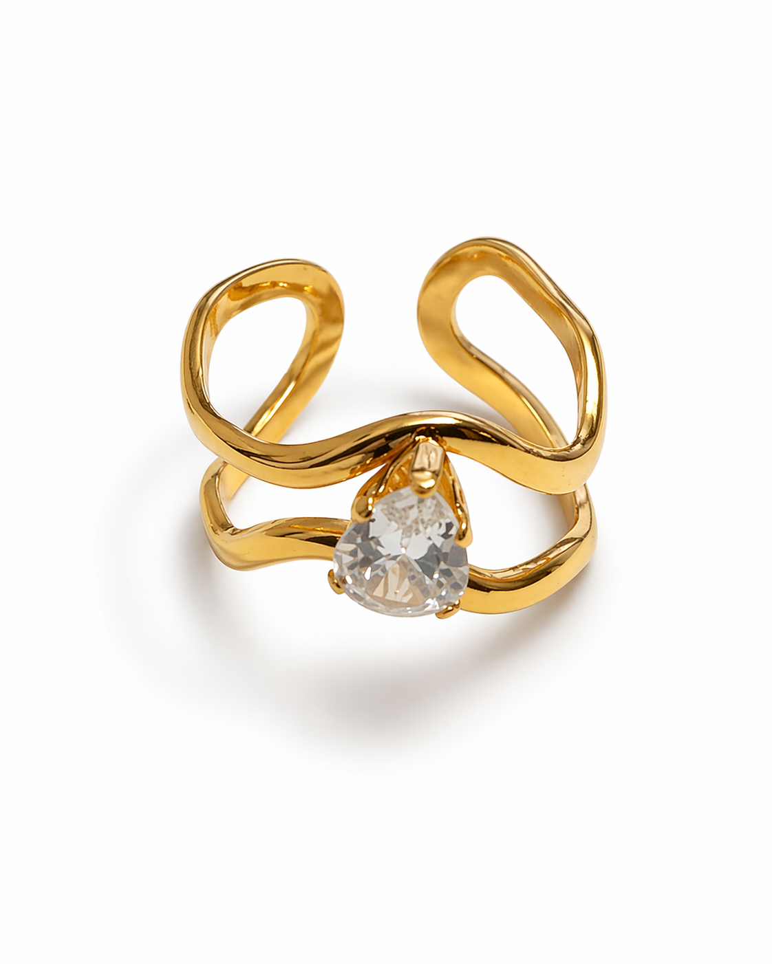 Nerina Crystal Curve Minimal Ring
