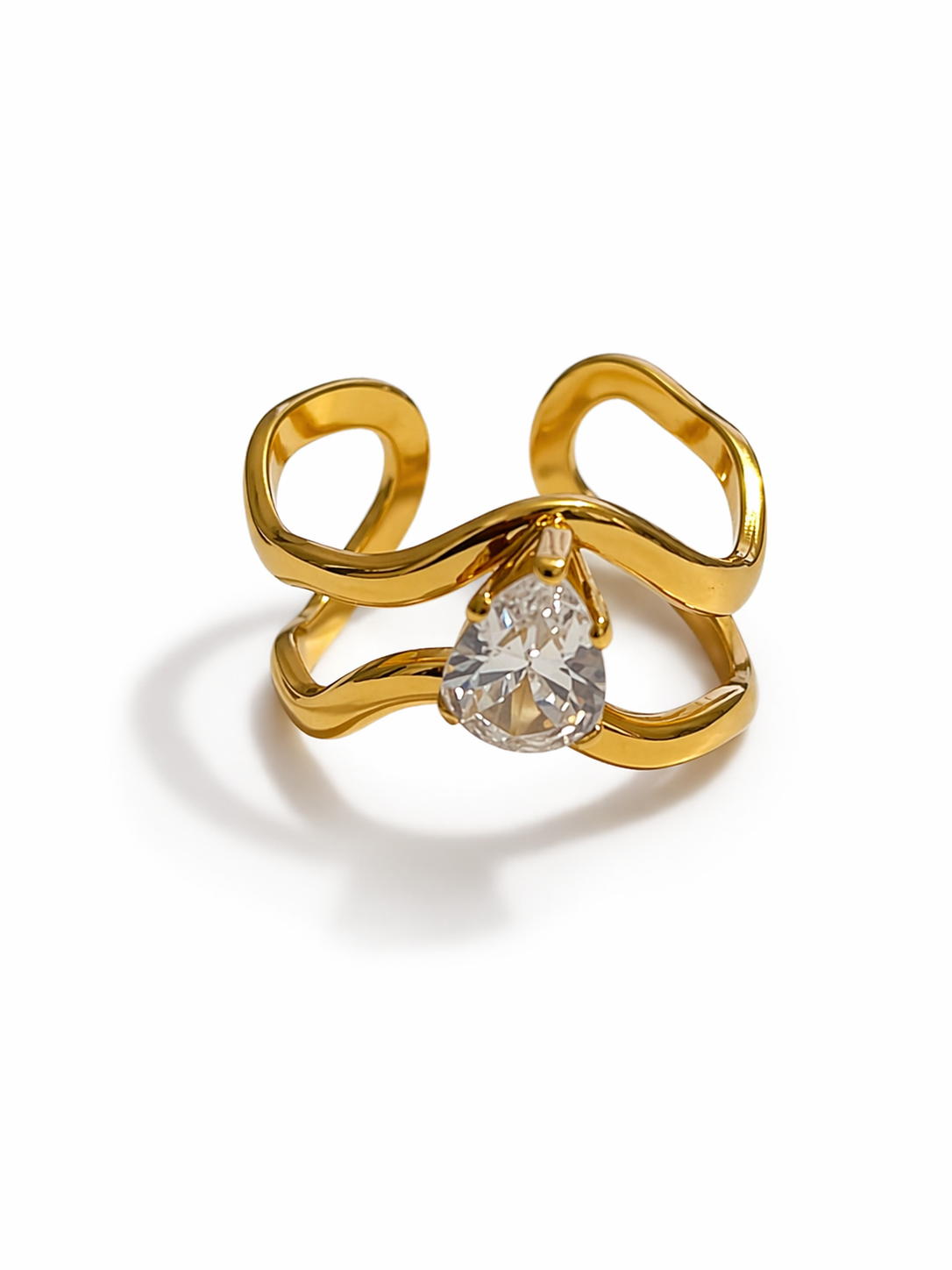 Nerina Crystal Curve Minimal Ring